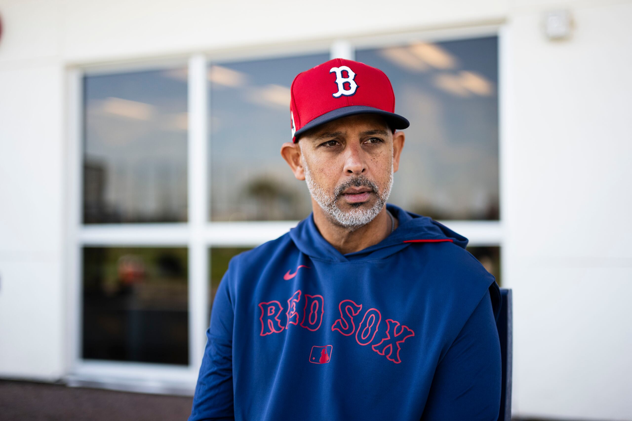 Alex Cora para el lente de GFR Media.