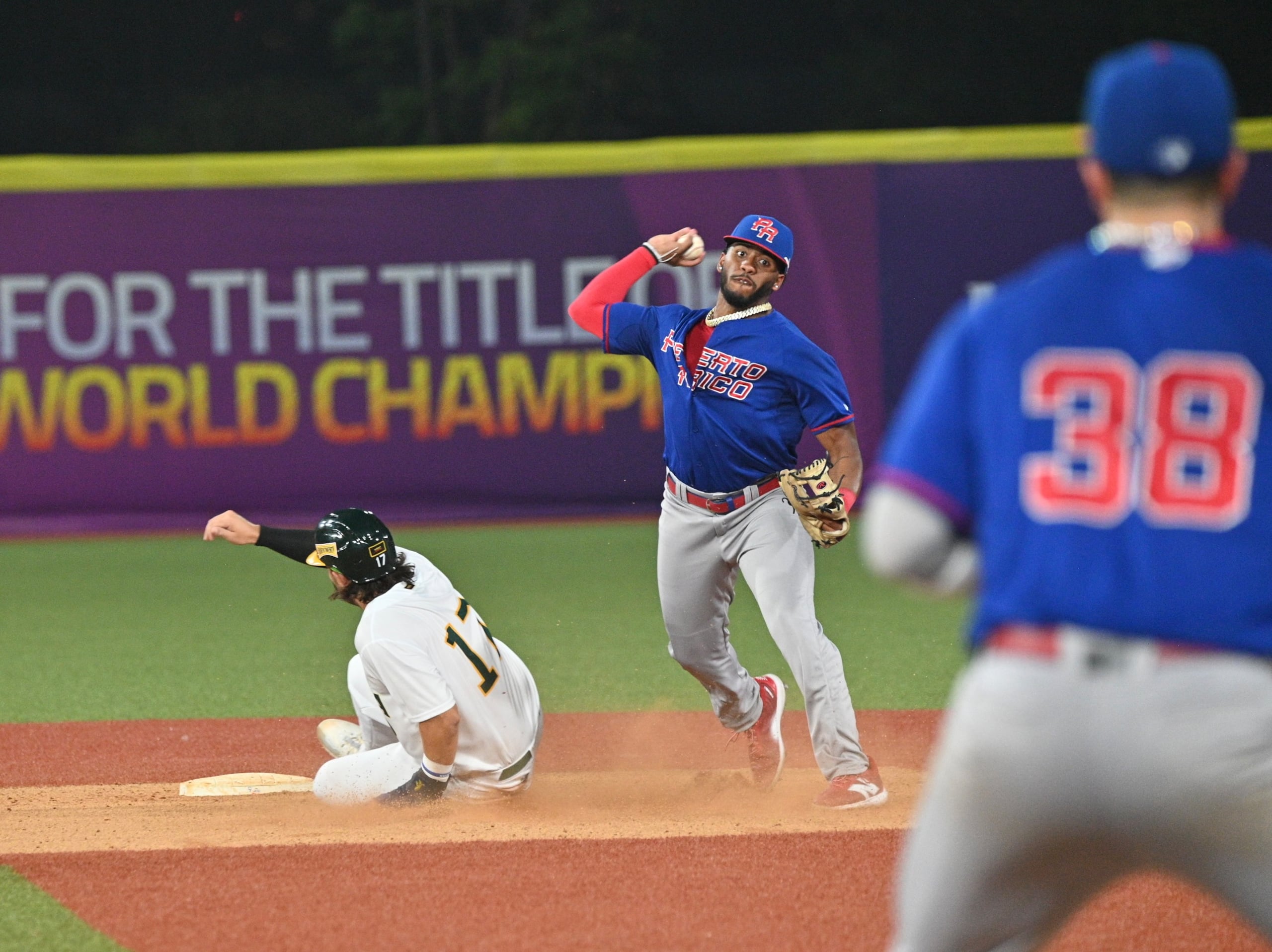 Los boricuas disputaron su segundo juego en la Copa Mundial de Béisbol Sub-23 ante Australia.