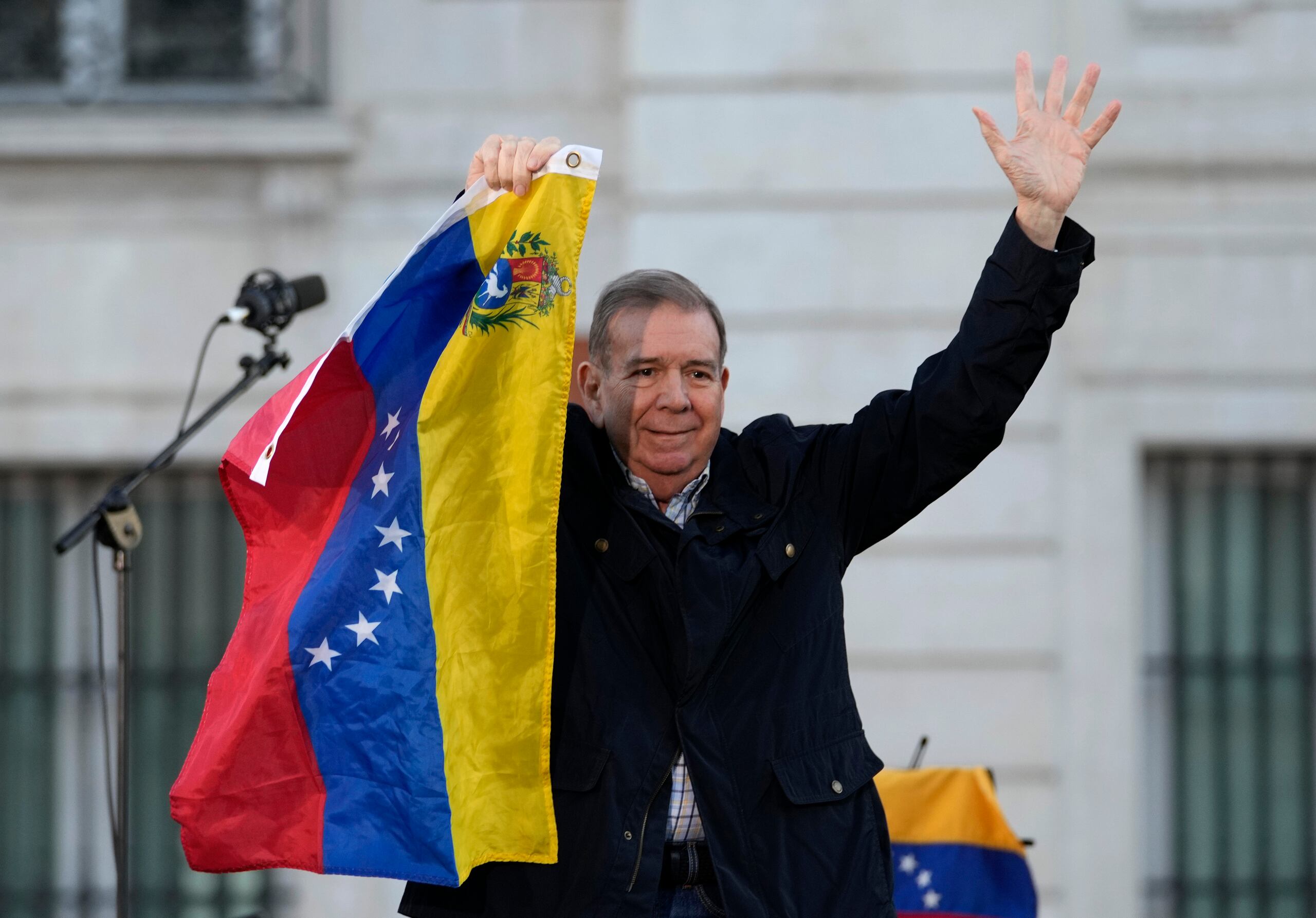 El líder opositor venezolano, Edmundo González (Foto AP/Bernat Armangue)