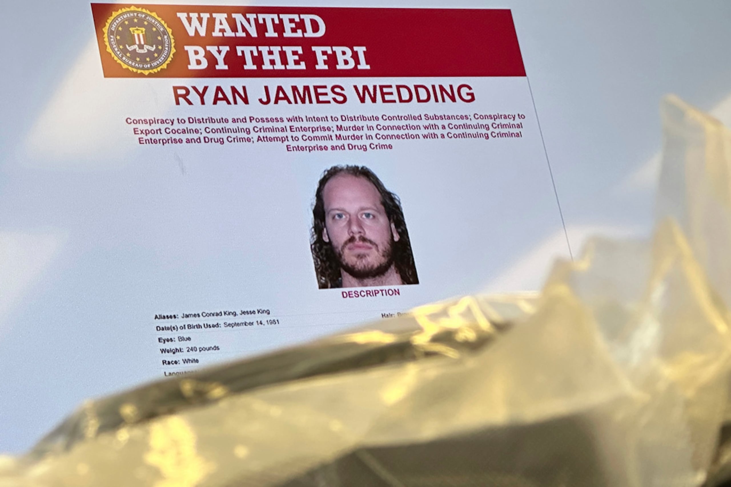 Ryan Wedding ha estado escondido en México durante más de una década y desde 2024 afronta cargos de tráfico de cocaína y asesinato en Estados Unidos, donde era uno de los fugitivos más buscados por el FBI.