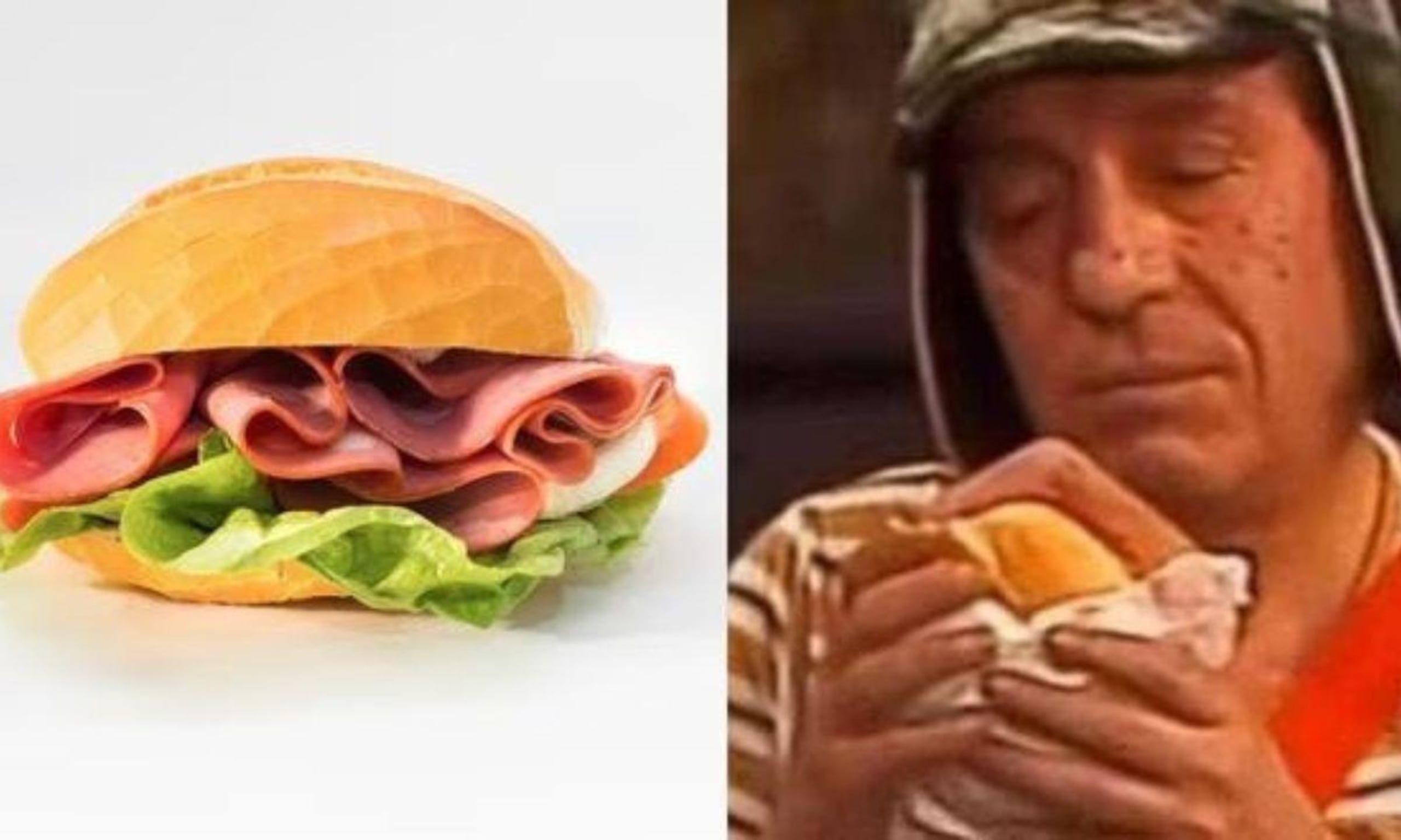 El Chavo del 8 siempre estaba listo para saborear una deliciosa torta de jamón.