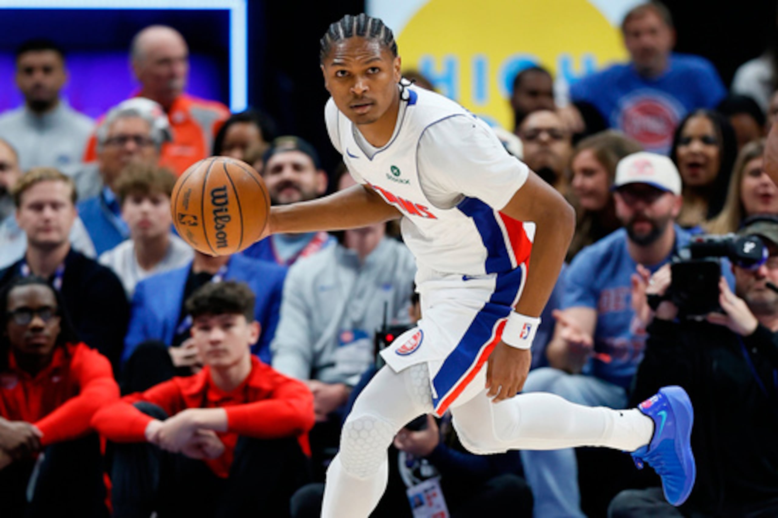 Ausar Thompson fue la quinta selección del draft de la NBA en el 2023. Su hermano gemelo fue la cuarta selección por Houston.
