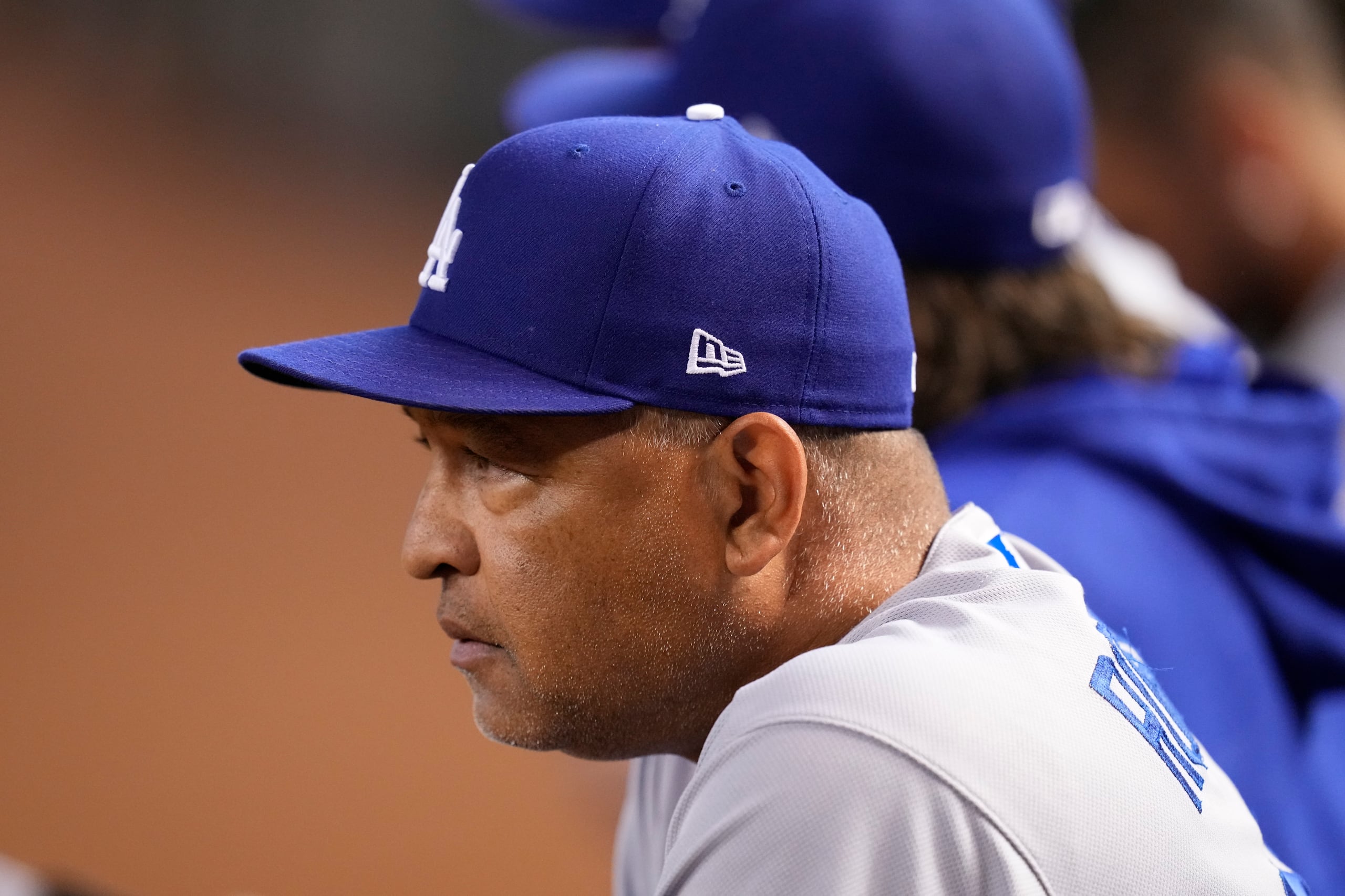 El mánager de los Dodgers de Los Ángeles, Dave Roberts.