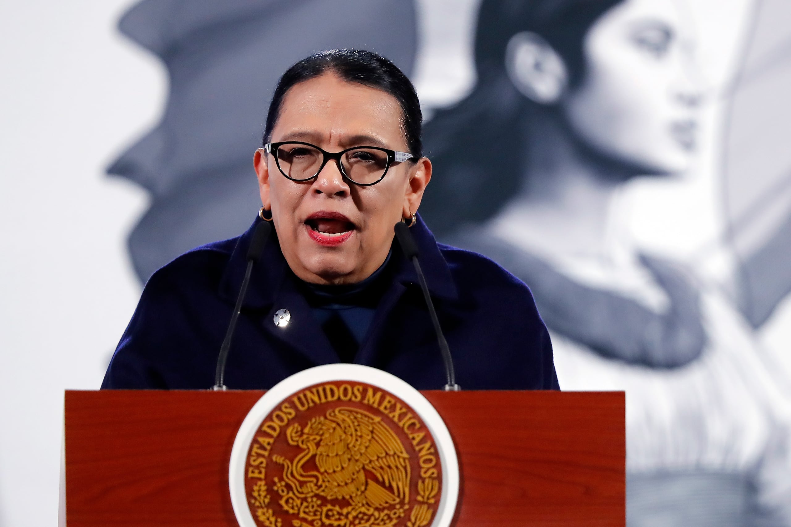 La titular de la Secretaría de Gobernación, Rosa Icela Rodríguez.
