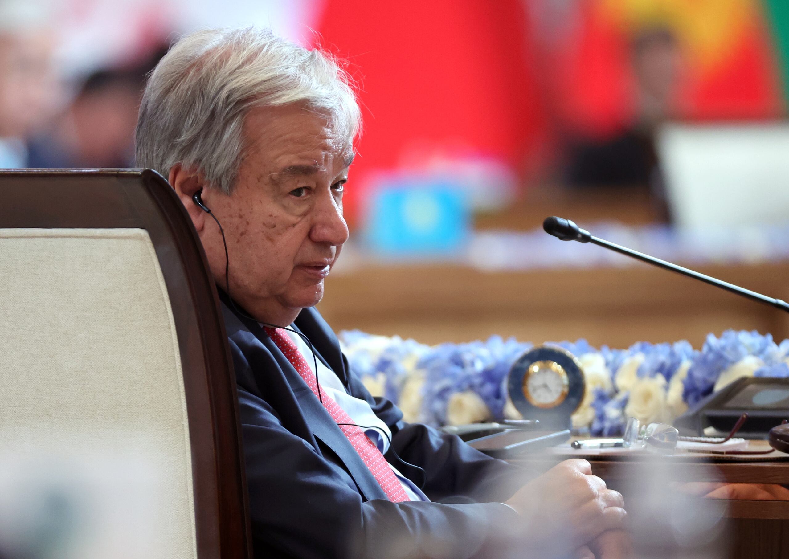 El embajador francés, Nicolas de Rivière, no citó a Israel, pero sí quiso subrayar que Guterres (en la foto) "tiene el apoyo total y la confianza de Francia".