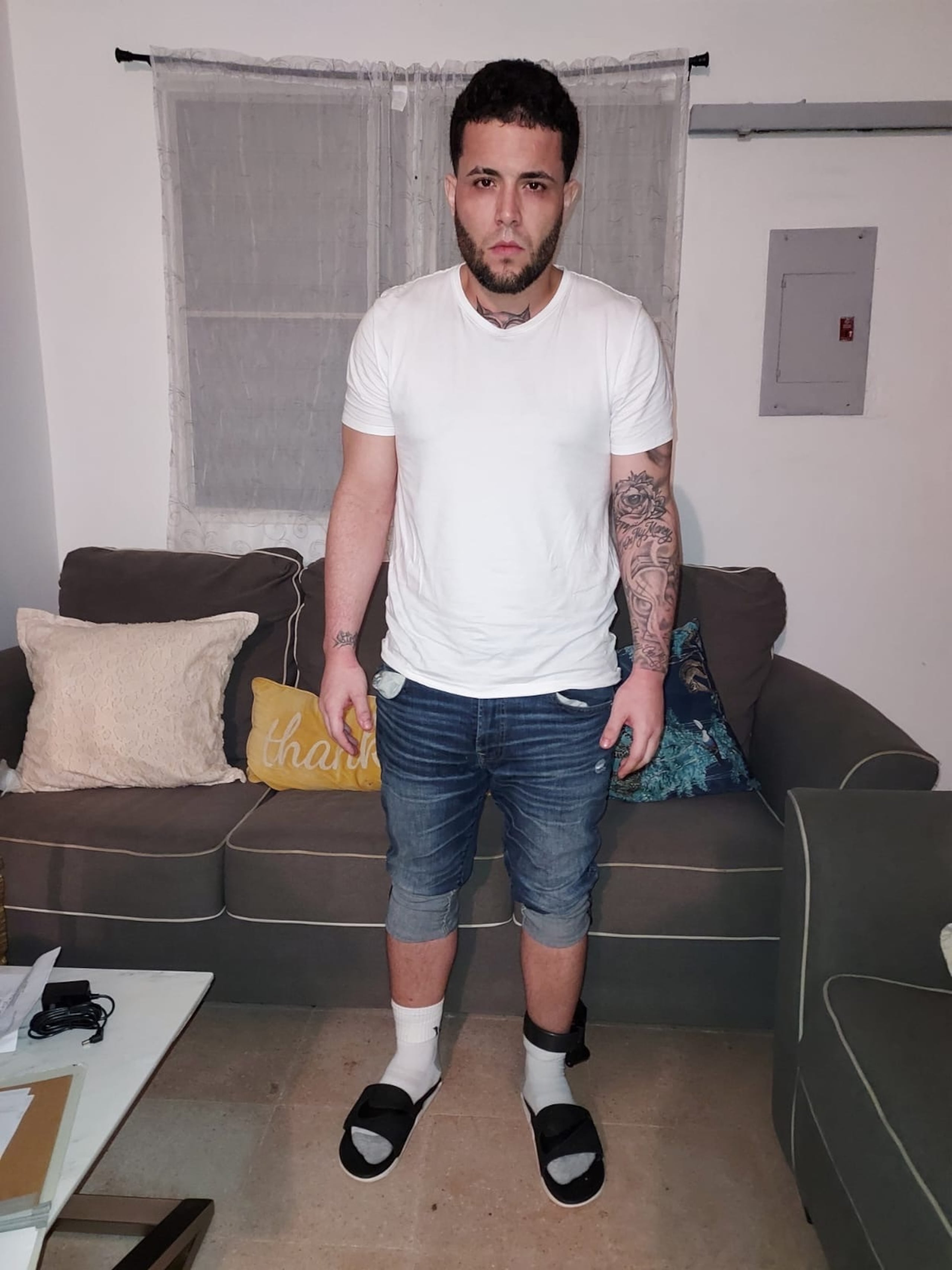 Ángel Resto Mojica, alias "Juni" o "K-Drian" cuando aún tenía el grillete electrónico.