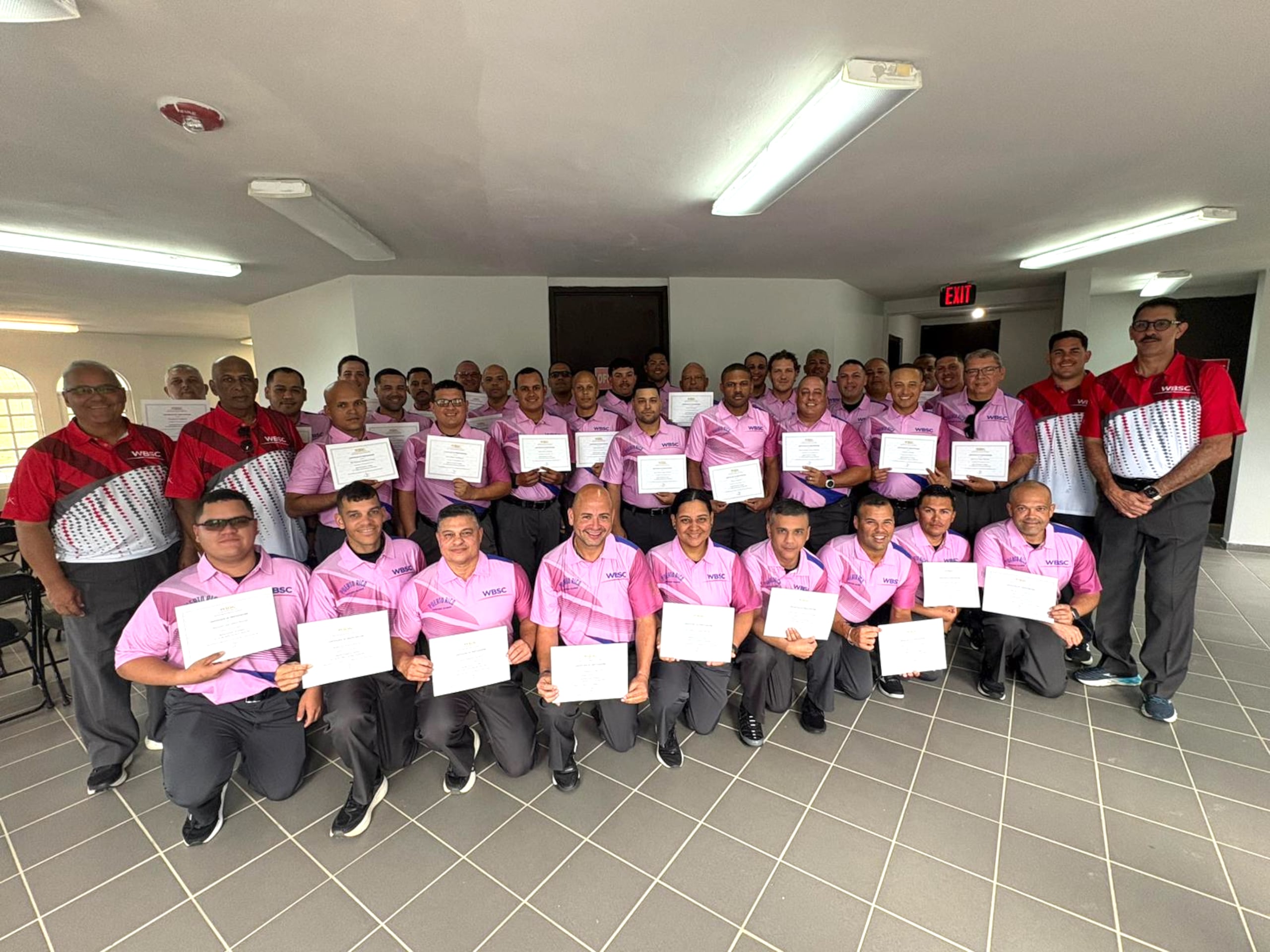 Árbitros participantes de las clínicas.