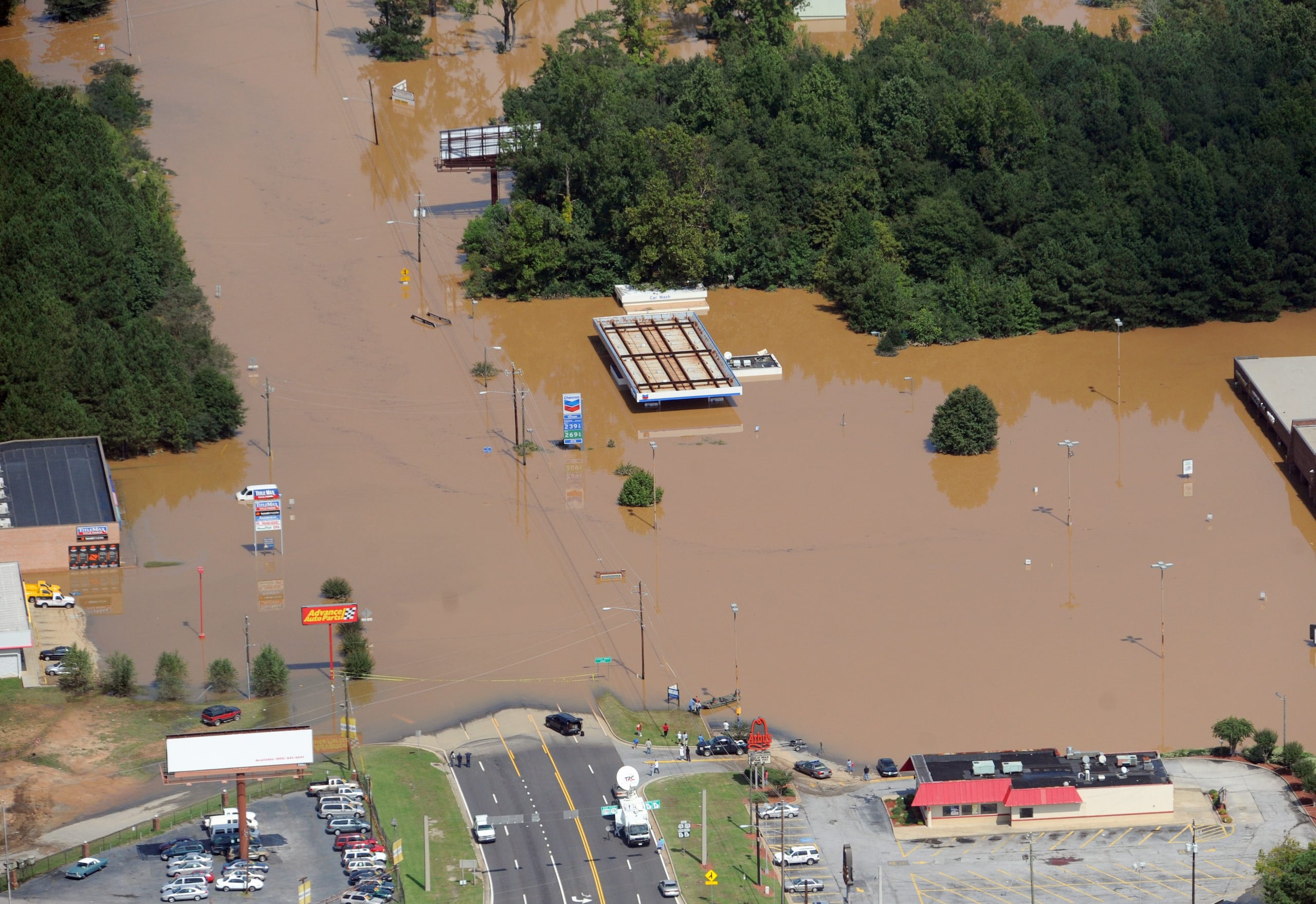 La intensa lluvia que cayó el viernes afectó a sectores de Arizona y causó severas inundaciones. (EFE/Erik S. Lesser/Archivo)