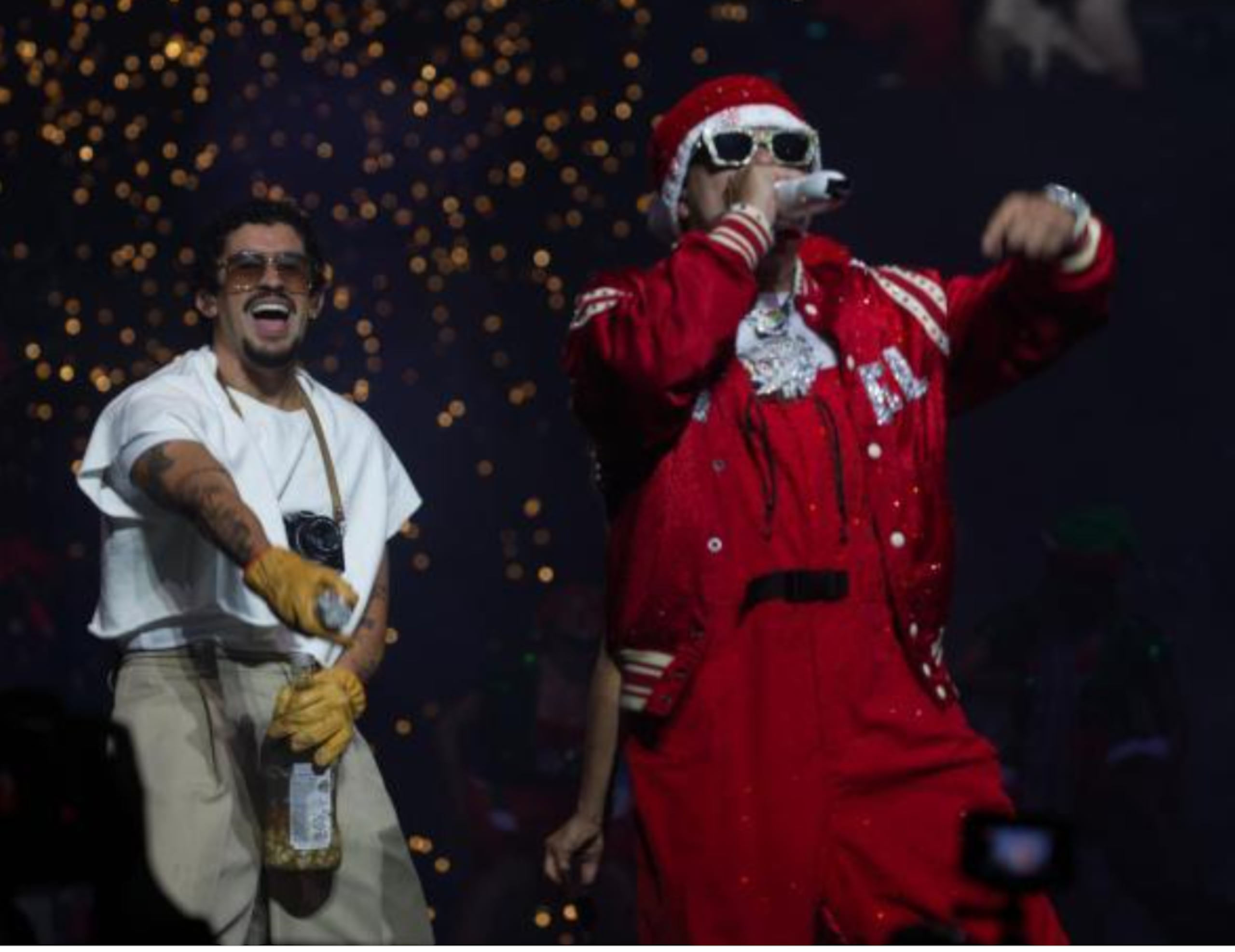 Bad Bunny acompañó a Jowell y Randy en el concierto de su gira 3D en diciembre en el Coliseo de Puerto Rico José Miguel Agrelot.