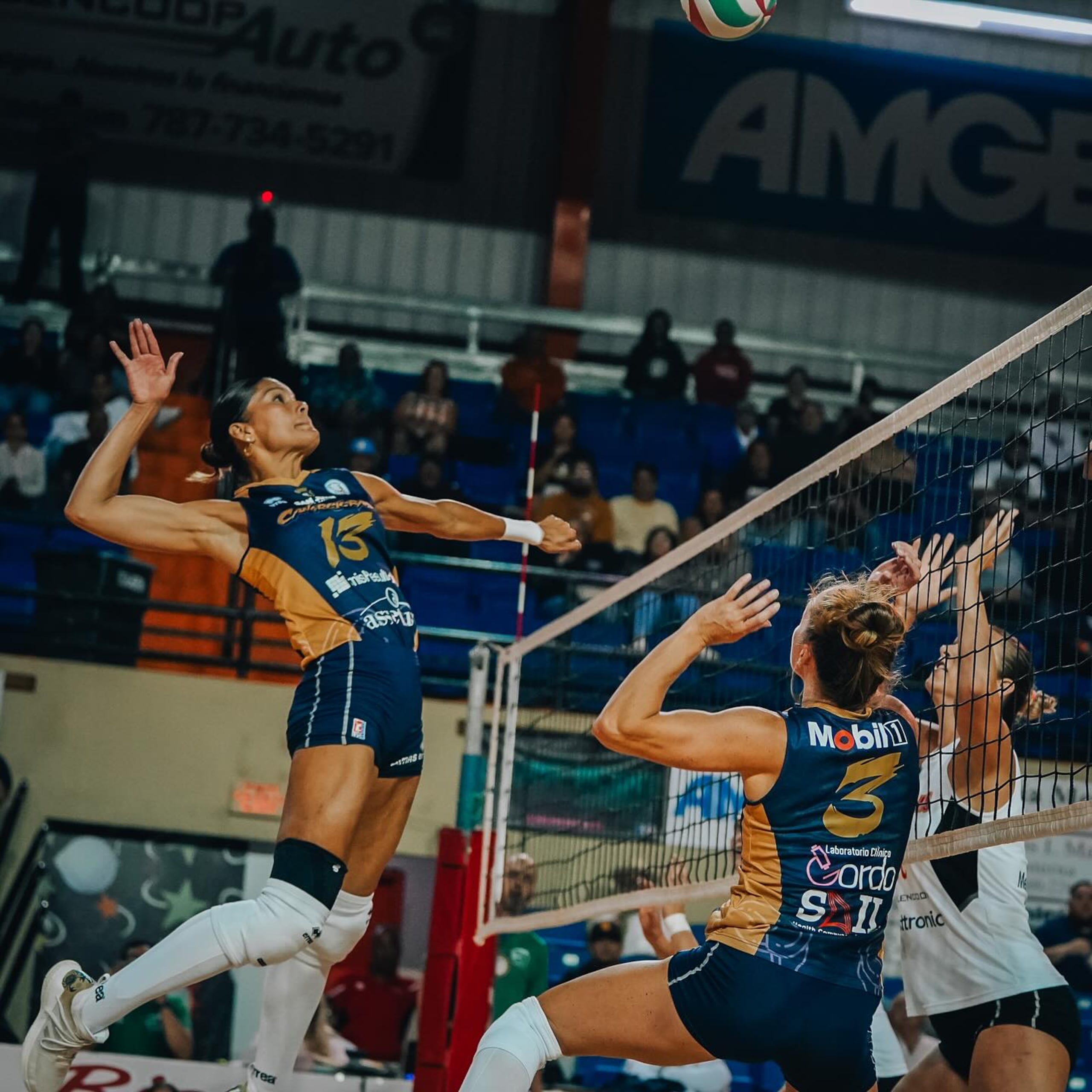 Shirley Florian totalizó nueve puntos en el partido.