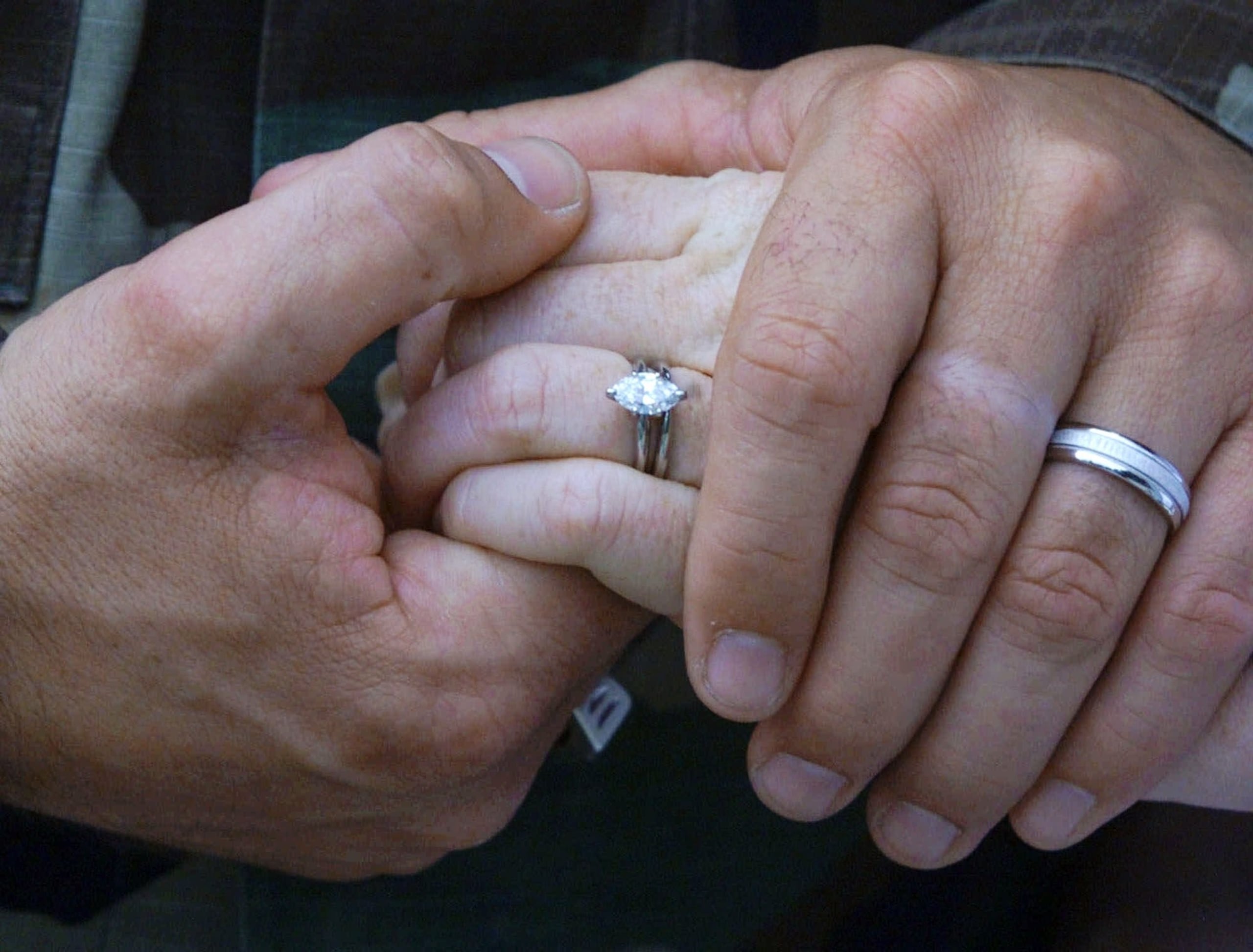 La boda ocurrió el 13 de marzo de 2024. (AP Photo/Bob Jordan)