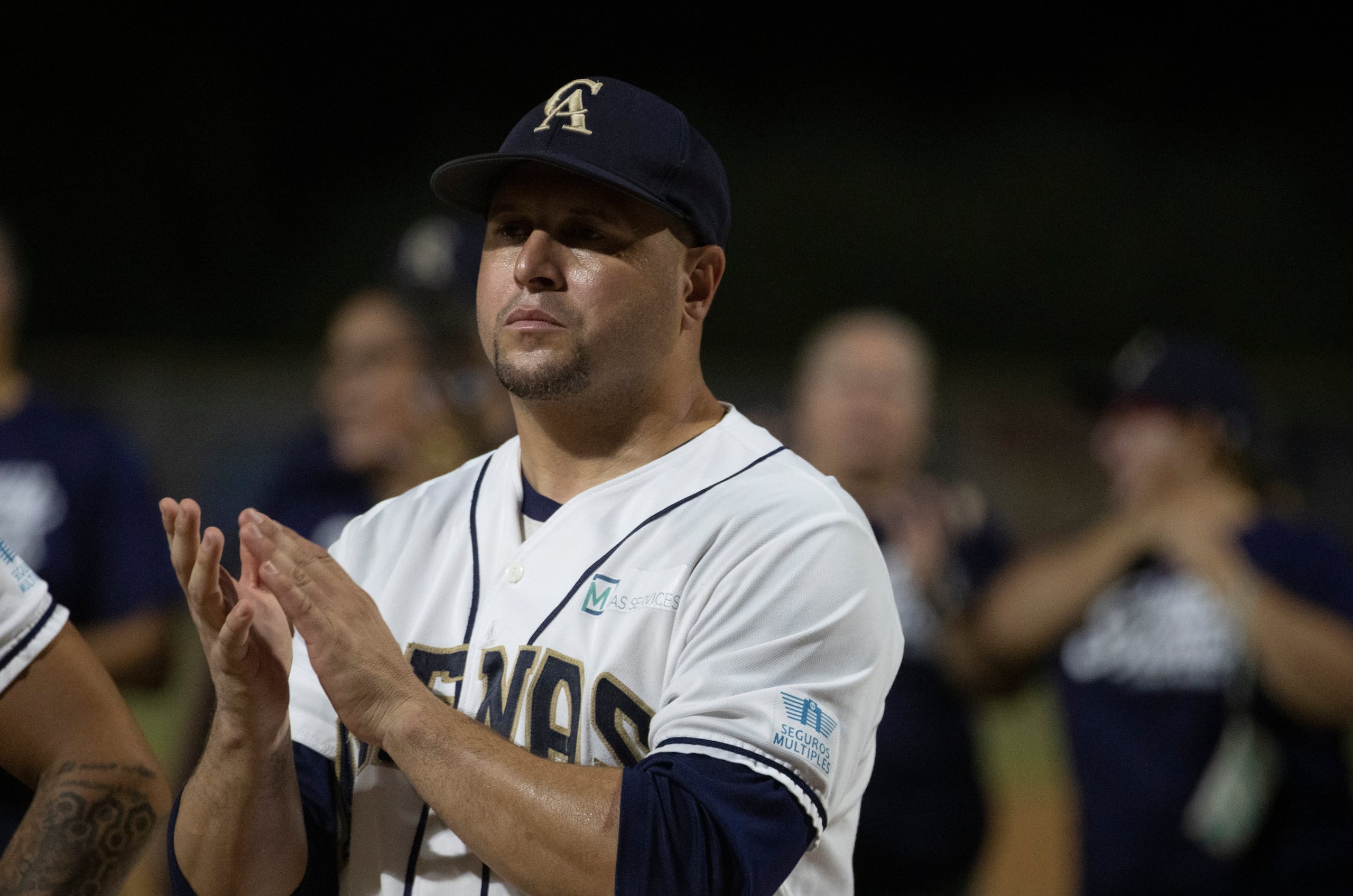 El dirigente y receptor de los Arenosos de Camuy, Dennis Perez.