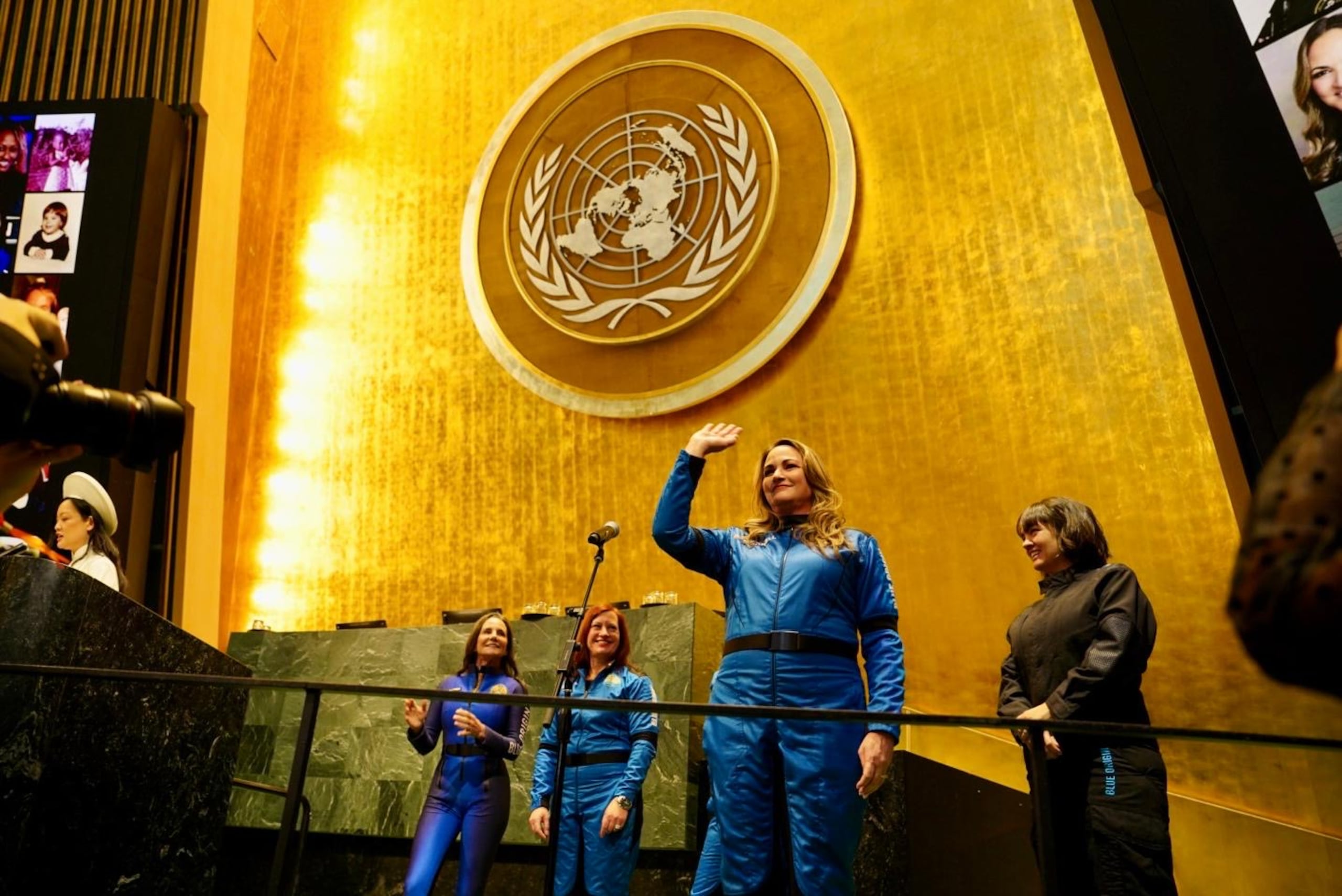 Deborah Martorell en el Salón de la Asamblea General de la ONU.