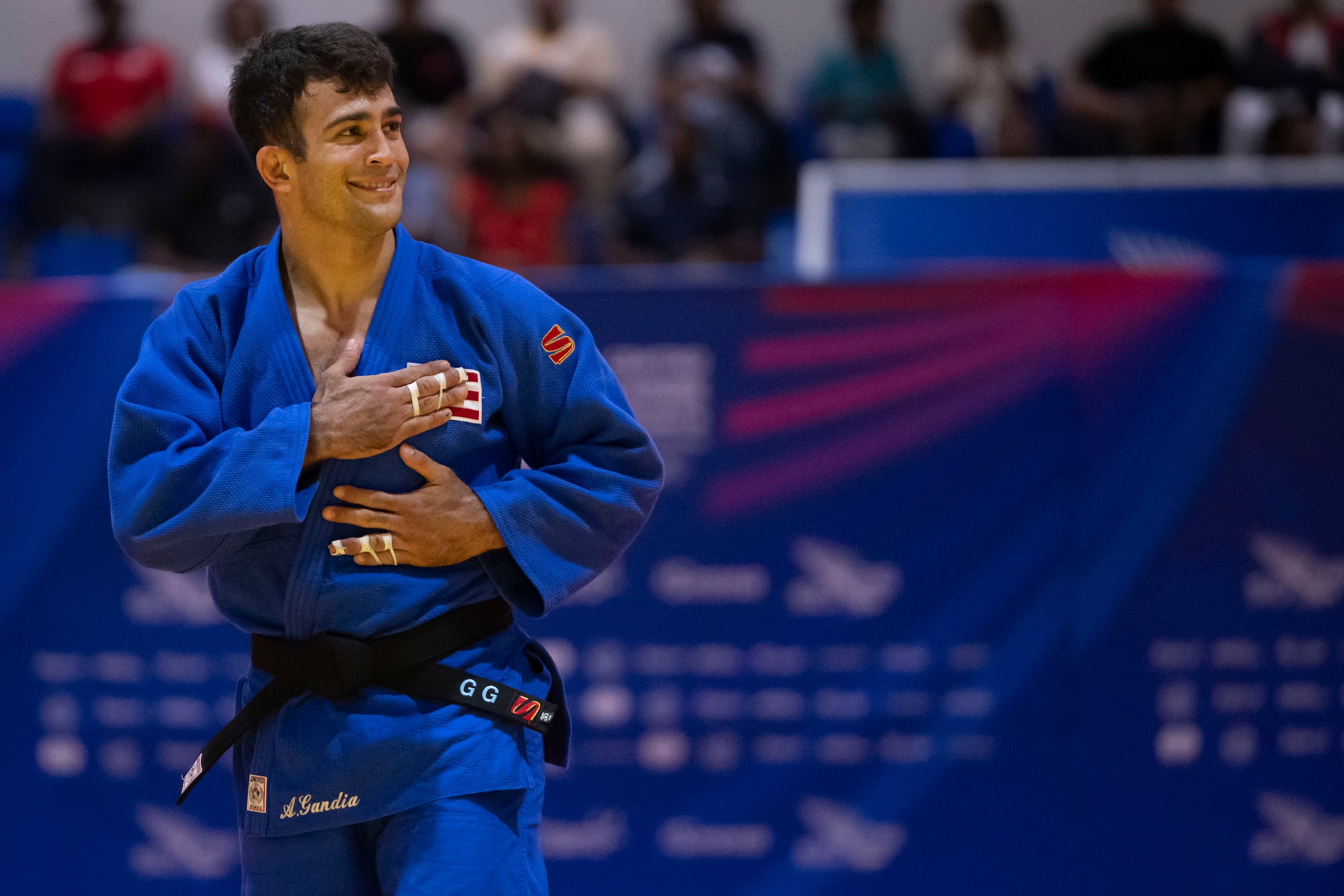 Adrián Gandía ganó medalla de oro por Puerto Rico al vencer al mexicano Gilberto Cardoso en los 81kg, llevado a cabo en el Centro Olímpico Juan Pablo Duarte.