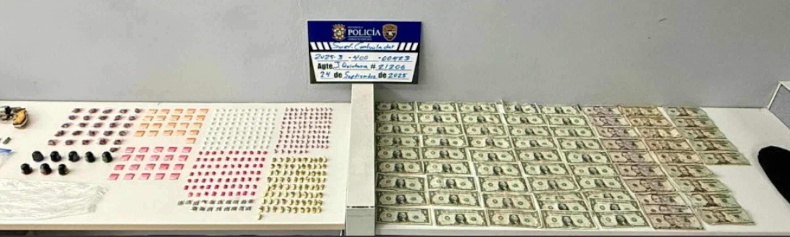 Ocuparon dinero en efectivo y drogas