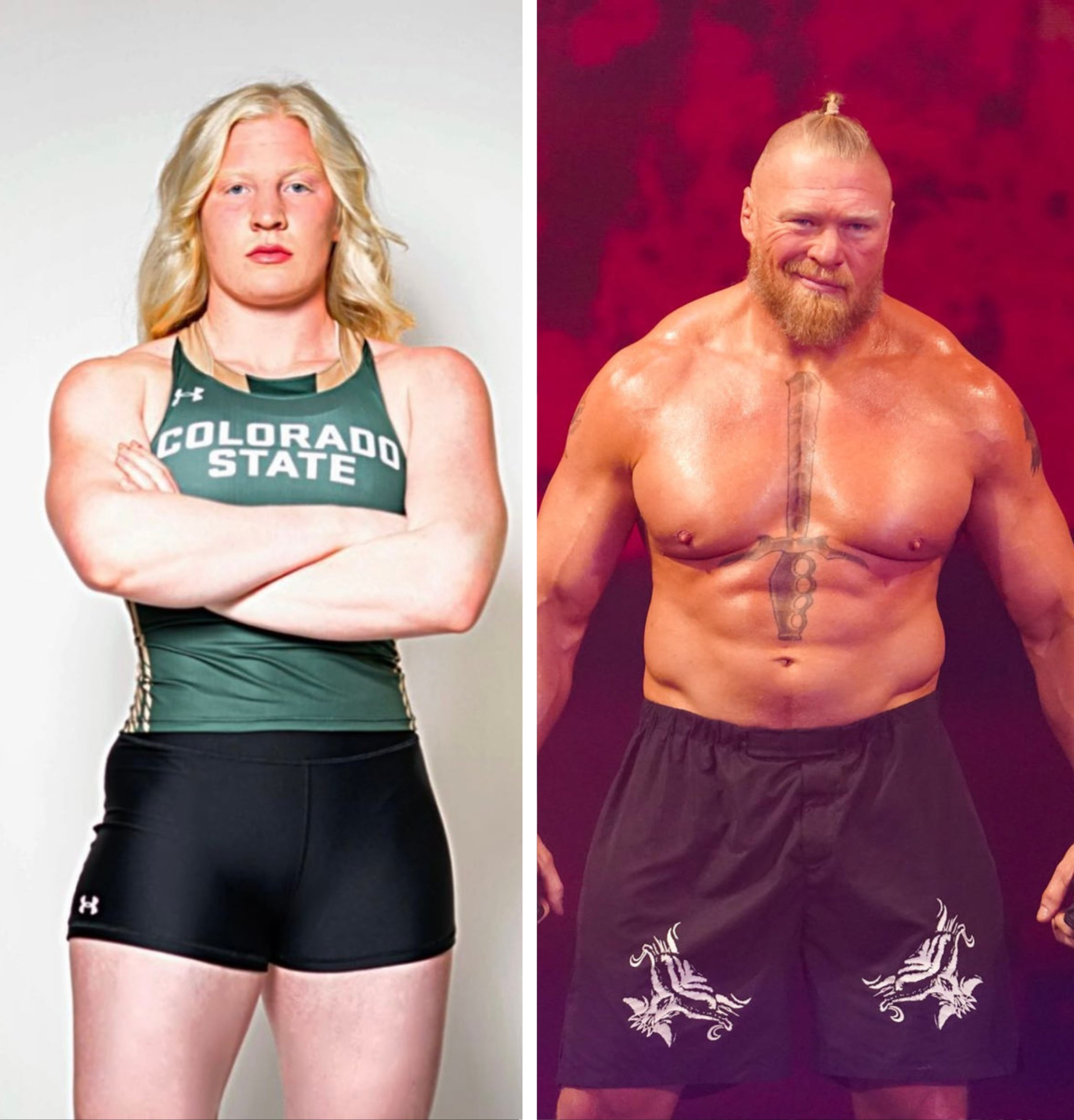 Mya y Brock Lesnar.
