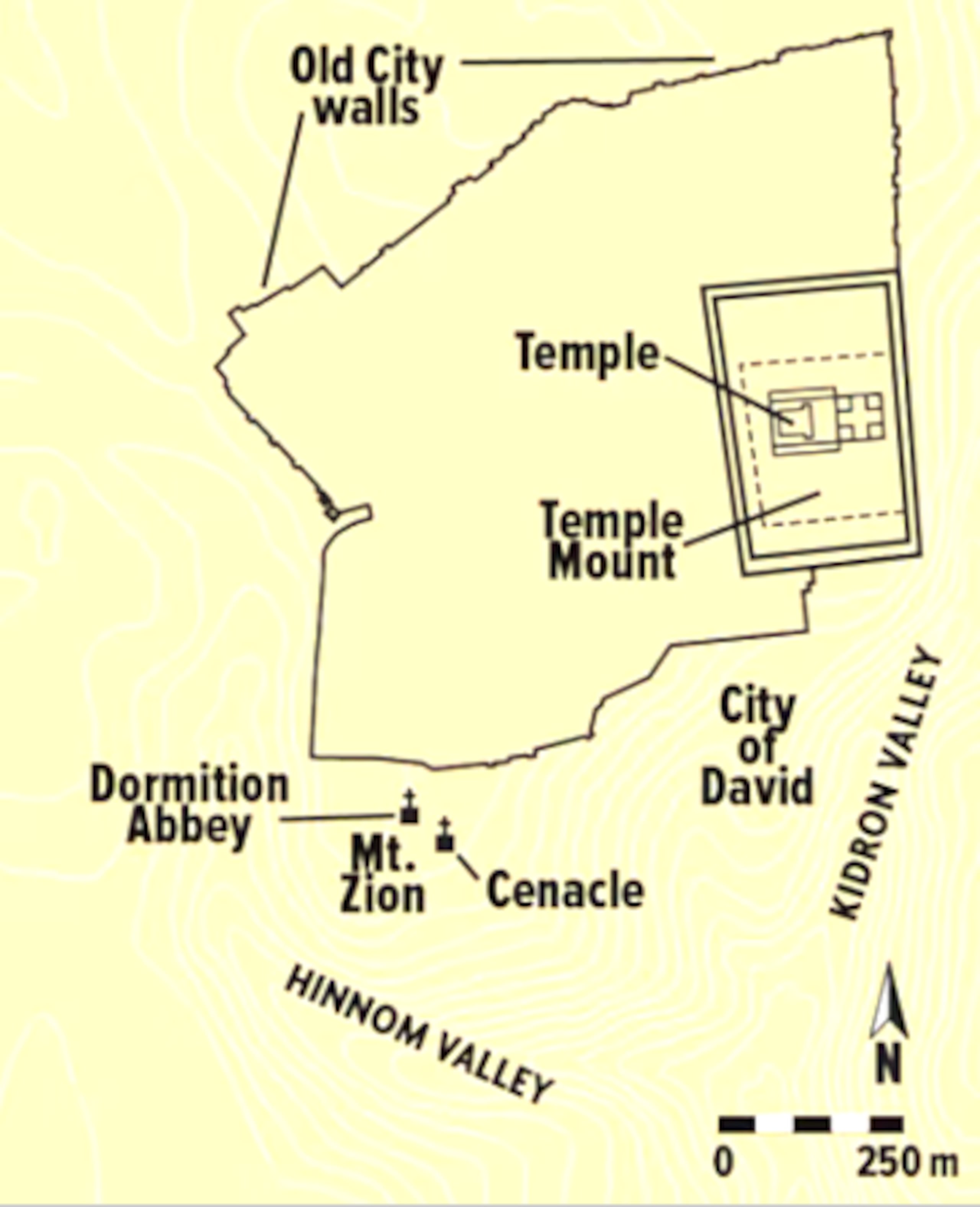 La Última Cena de Jesús y la Tumba de David se asocian tradicionalmente con el Cenáculo del Monte Sión