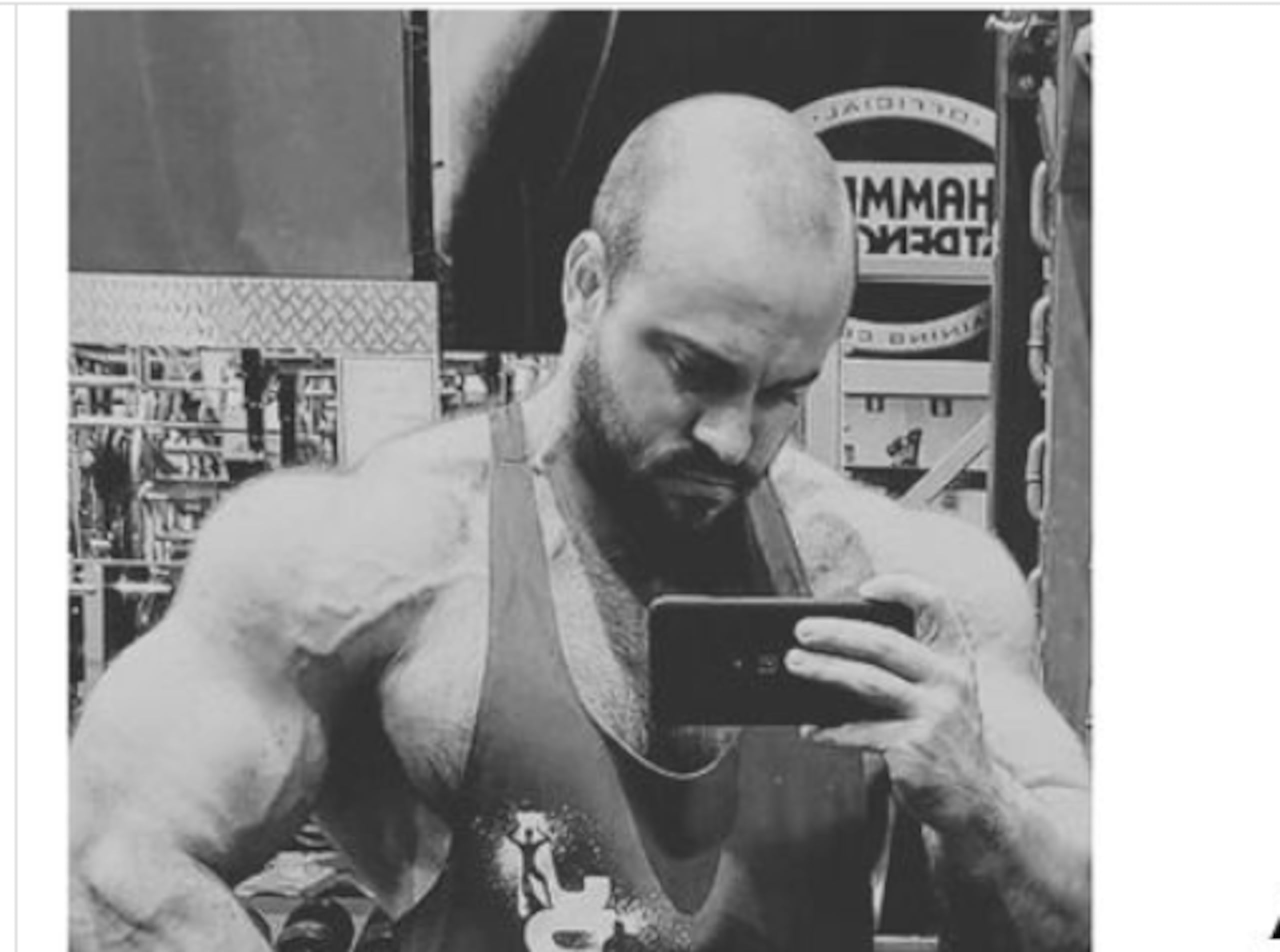 Alfredo Martín, conocido como 'Villano fitness'