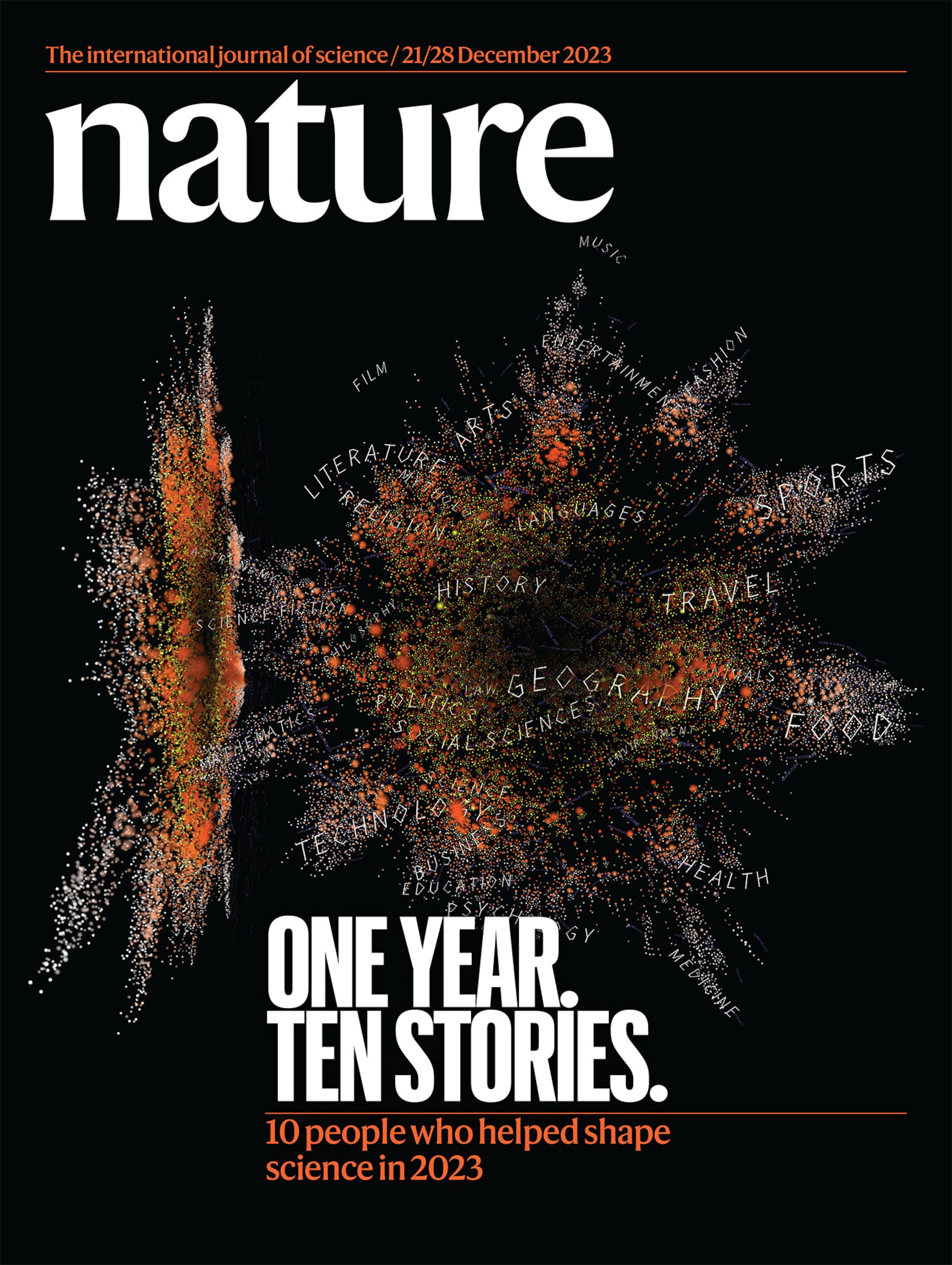 Portada del ejemplar de la revista Nature. EFE