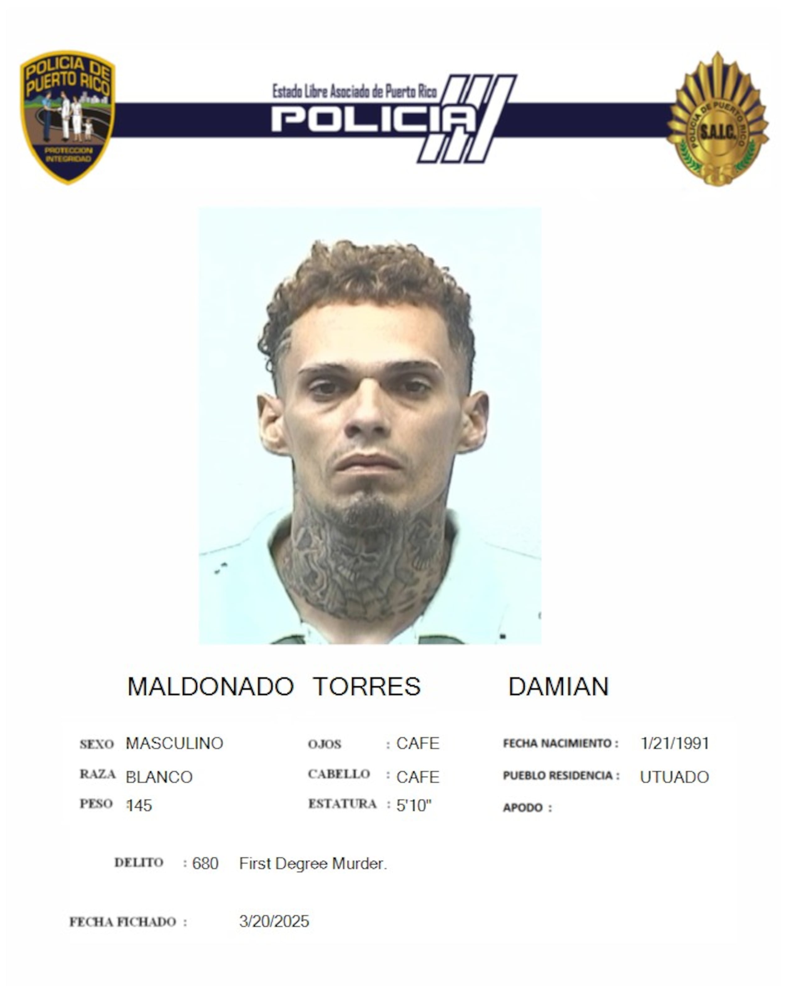 Damián Maldonado Torres.