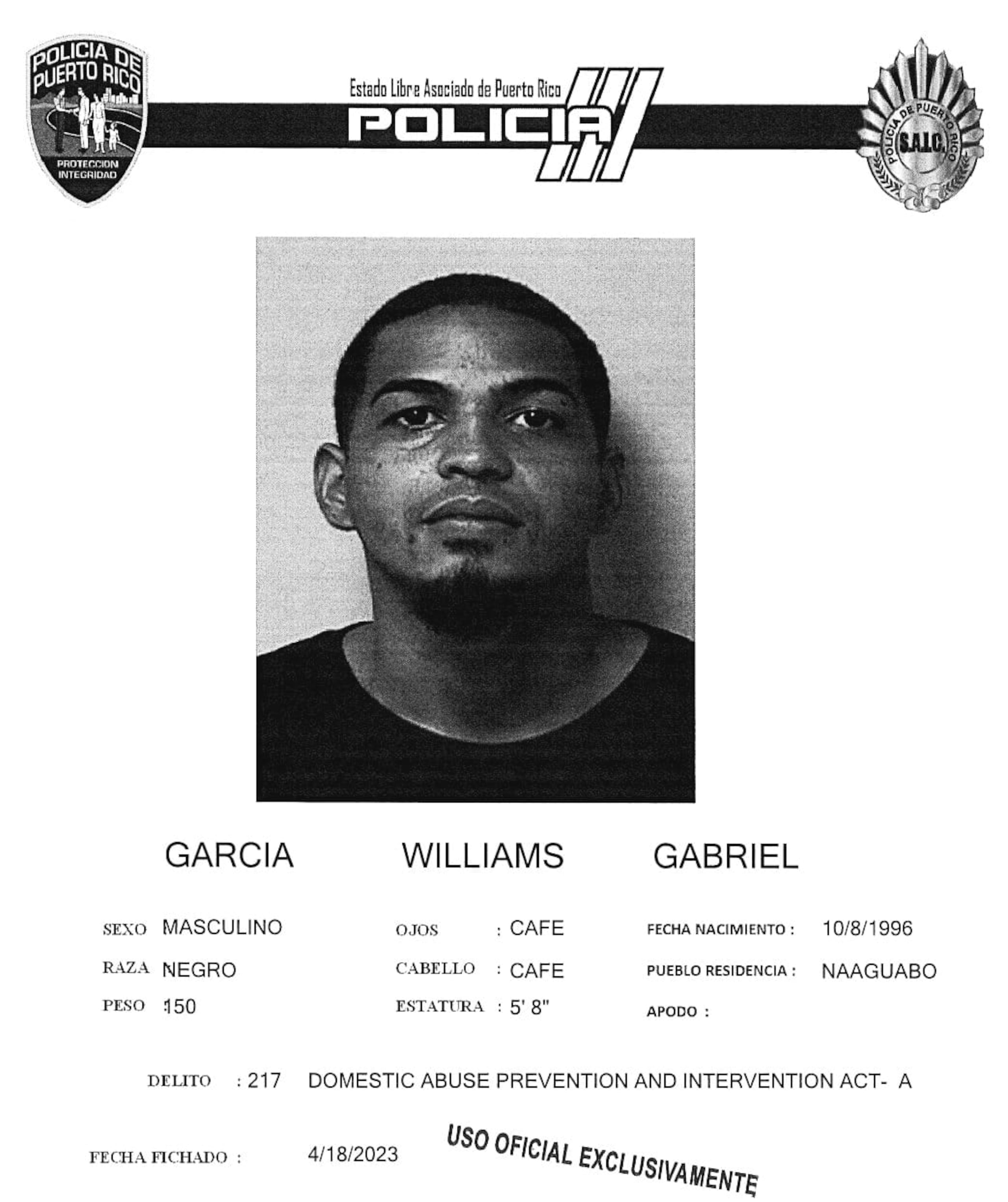 Gabriel García Williams fue asesinado en las Parcelas Falú, en Río Piedras, por motivos que se investigan.