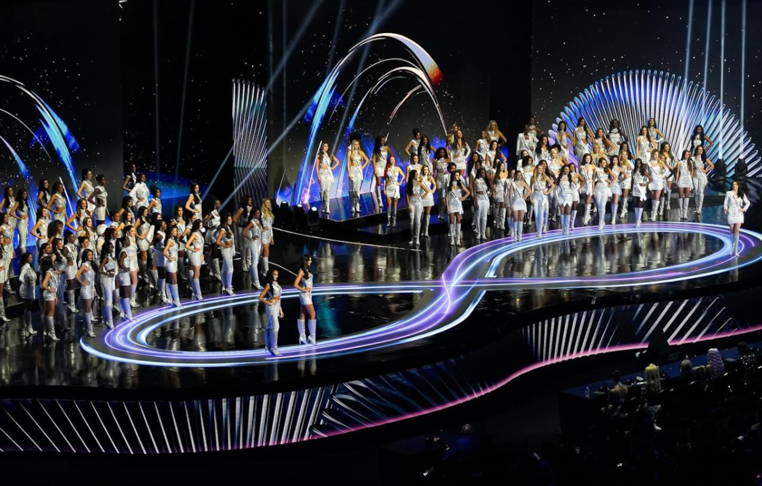 Participantes de Miss Universe 2024, celebrado en la Arena Ciudad de México.
