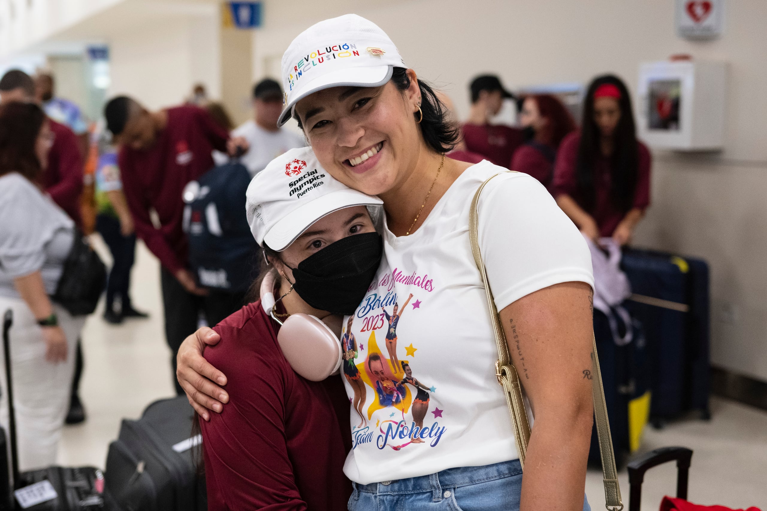 Parte de la delegación de gimnasia rítmica, que regresa a los Juegos Mundiales luego de haber aportado a Puerto Rico 19 medallas en la edición Abu Dabi 2019.