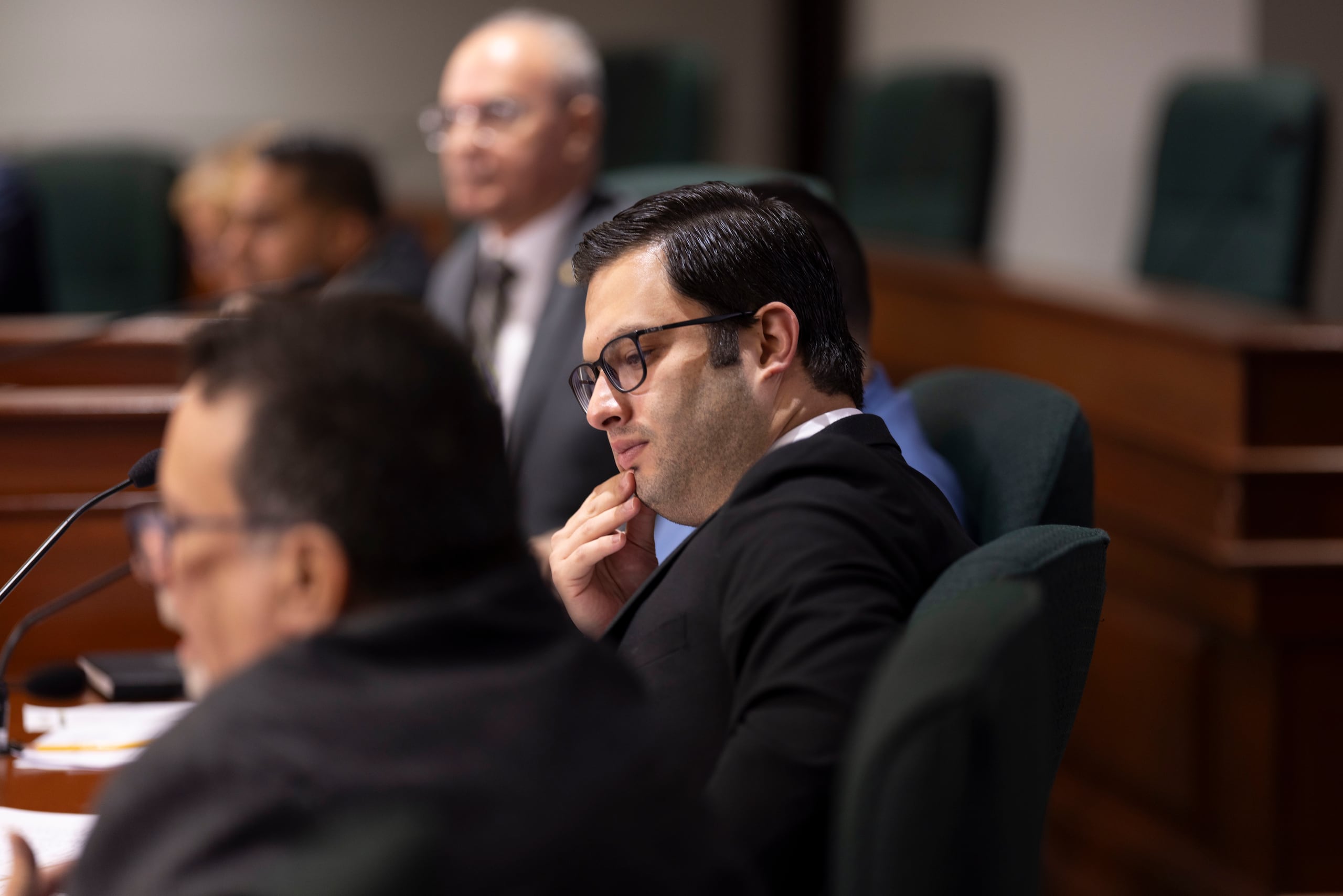 San Juan, Puerto Rico, Mayo 12 , 2025 - El Capitolio de Puerto Rico — Vista pública de la Cámara sobre nominados al Panel del FEI. - El análisis, en vista pública, se da luego que ese cuerpo legislativo intentara bajar la designación de la licenciada Leila Rolón Henrique por la vía de descargue. La Comisión de Gobierno, presidida por el representante Víctor Parés, también atenderá este lunes las evaluaciones de Nélida Jiménez Velázquez y Olga Birriel Cardona como miembros alternos del PFEI.  En la foto Hector Ferrer Santiago. 
###
Foto por:  
Xavier Araújo | GFR Media
xavier.araujo@gfrmedia.com
Araujo