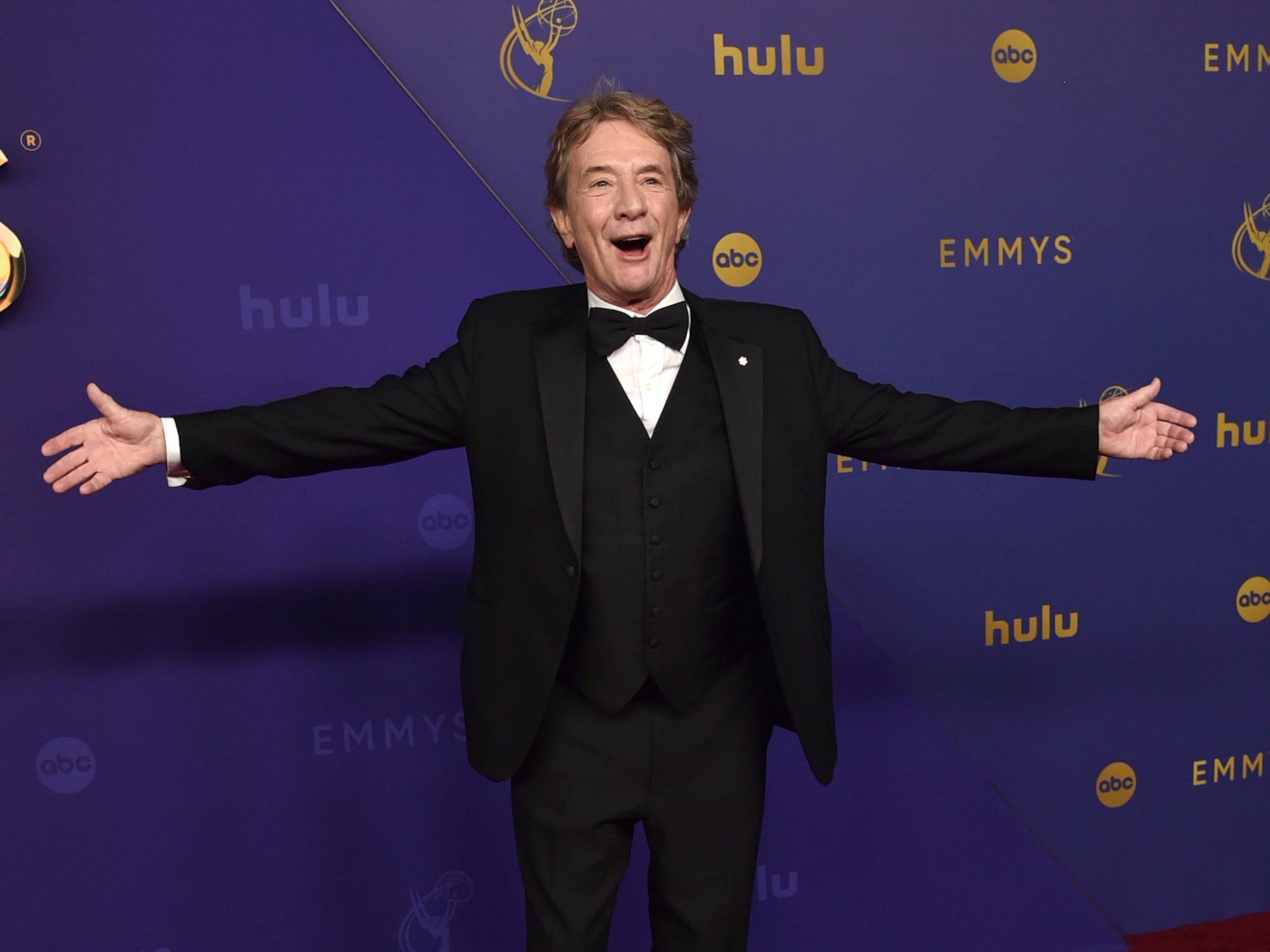 Martin Short arrives at the 76th Primetime Emmy Awards on Sunday, Sept. 15, 2024, at the Peacock Theater in Los Angeles. (Photo by Richard Shotwell/Invision/AP)