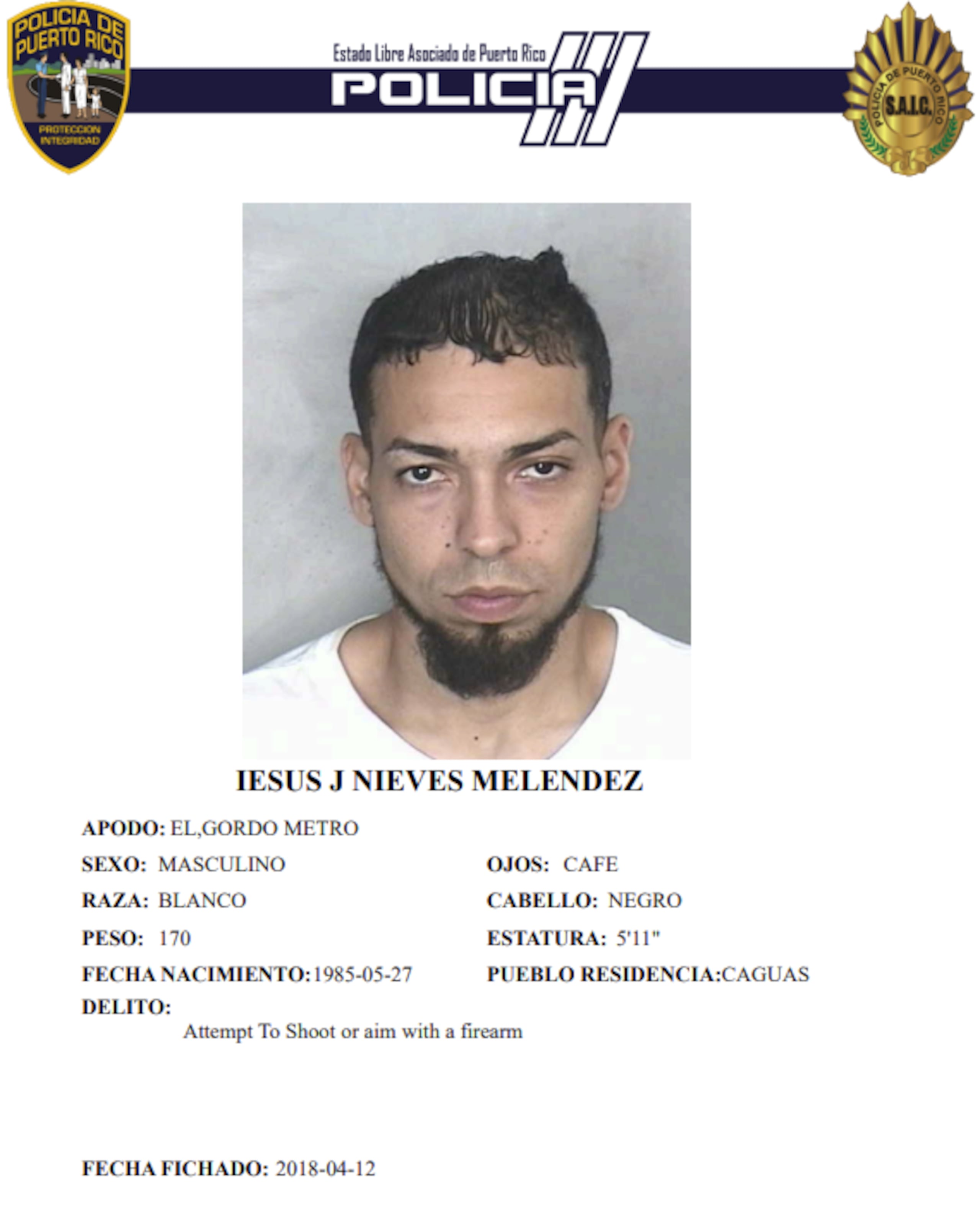Iesus J. Nieves Meléndez, fue asesinado frente a su residencia en el barrio Borínquen, en Caguas.