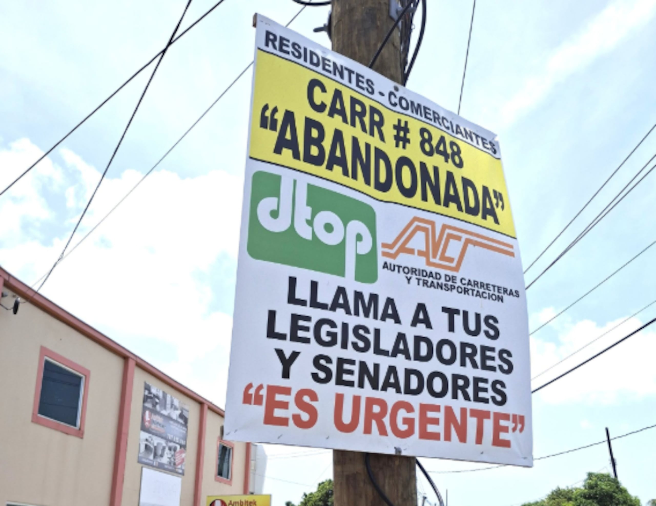 Vecinos de Saint Just inician campaña solicitando mejoras a la PR-848