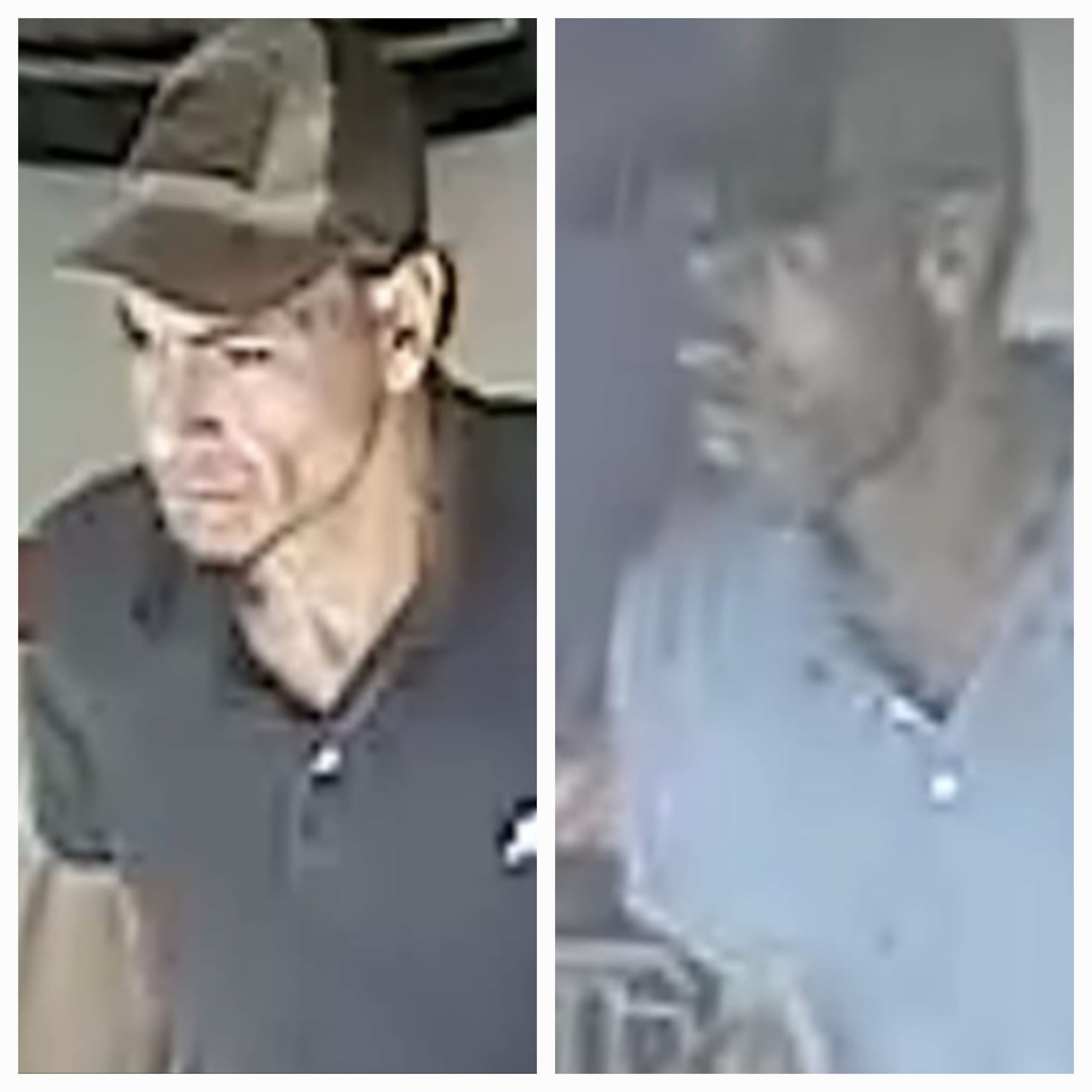 Las autoridades buscan a estos dos hombres sospechosos de un robo en el supermercado Econo del centro comercial Plaza Real, en Canóvanas.