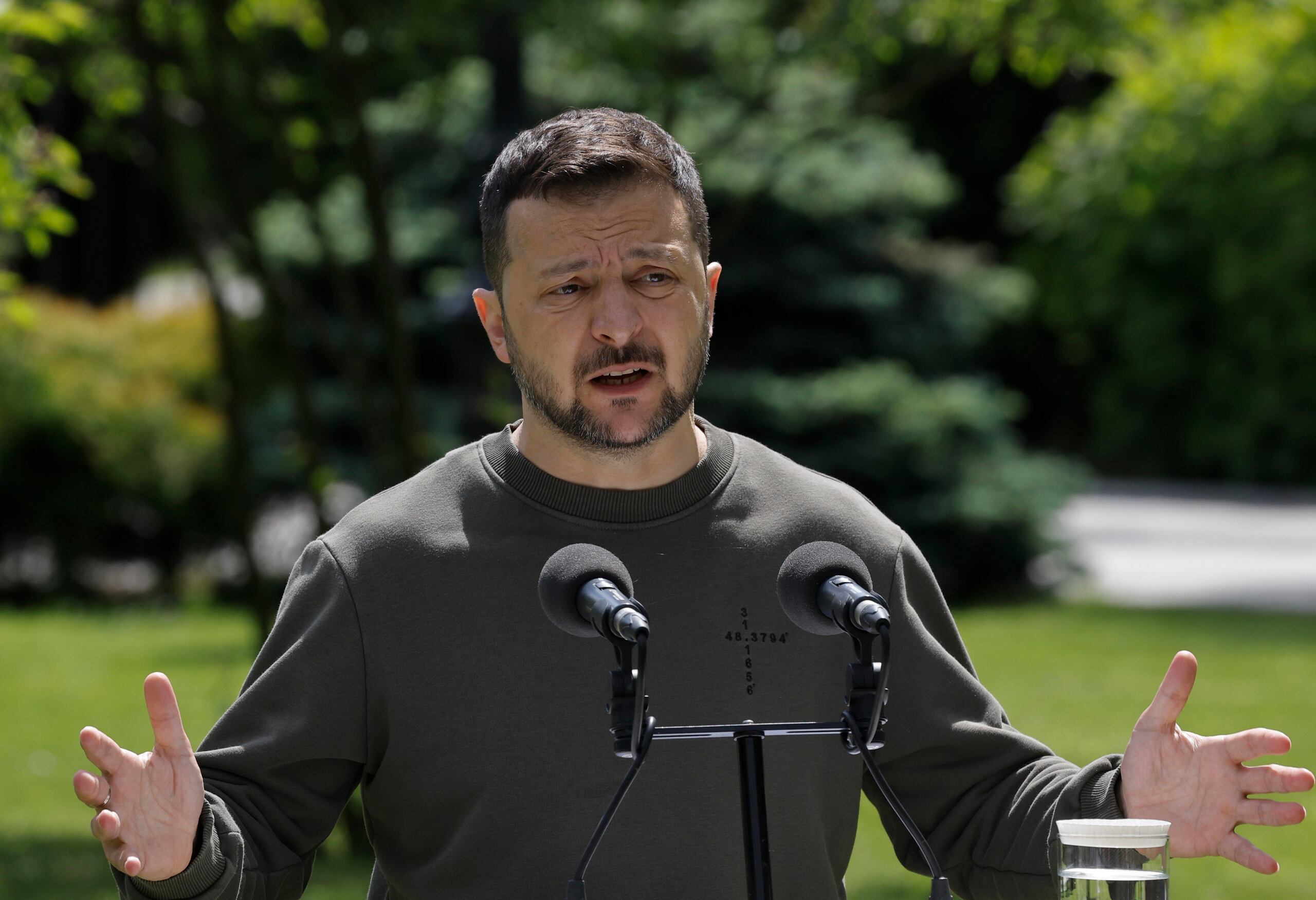El presidente ucraniano, Volodymyr Zelensky. (EFE/EPA/SERGEY DOLZHENKO)