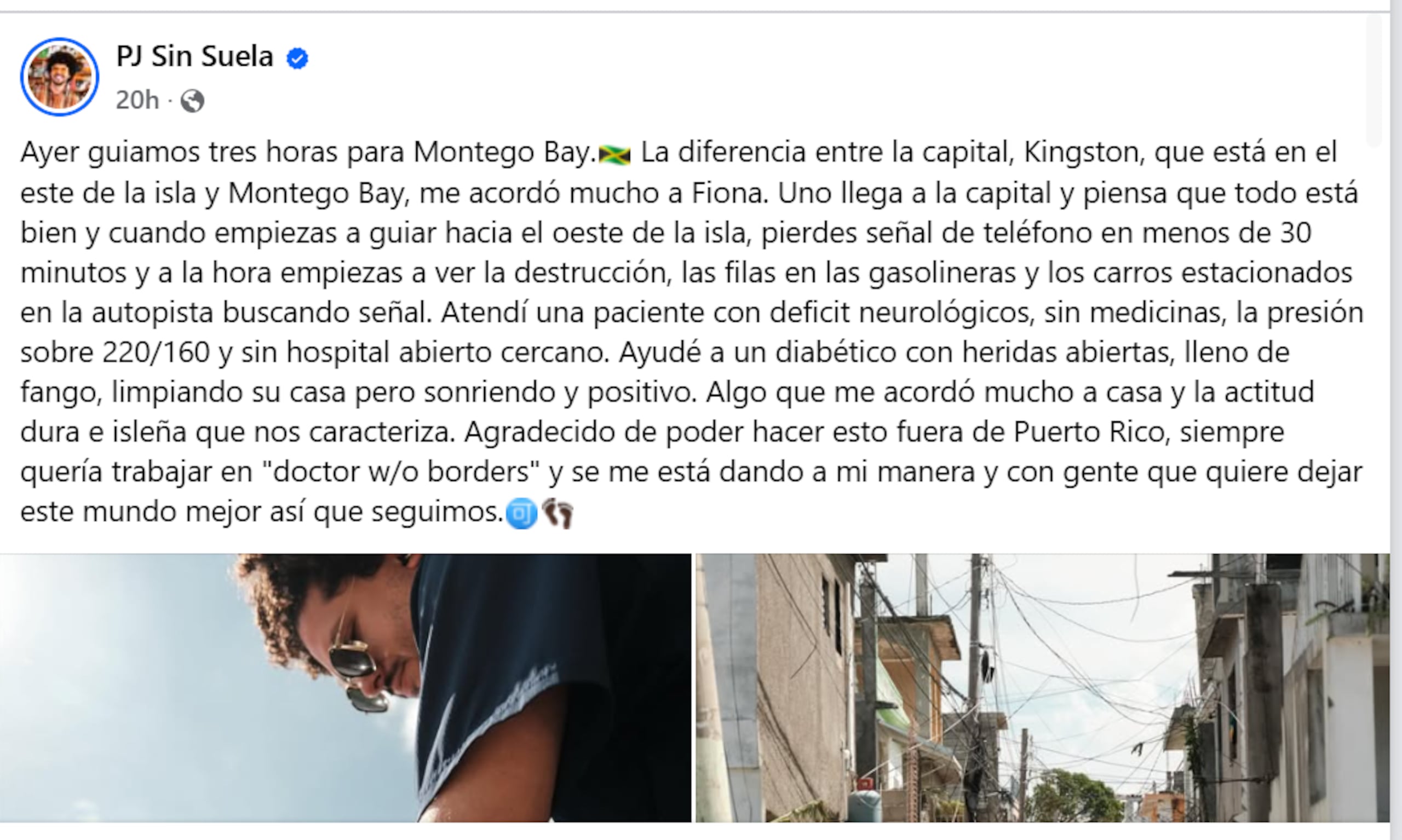 PJ Sin Suela viaja a Jamaica para ayudar a víctimas del huracán Melissa