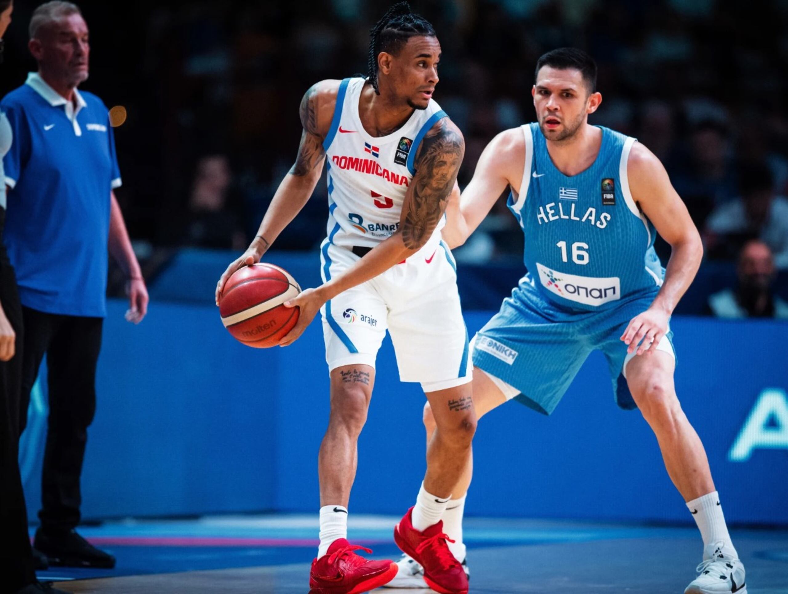 Víctor Liz ha aportado 12 puntos en cada uno de los partidos de la República Dominicana. Este sábado jugarán en la semifinal de su Torneo de Clasificación Olímpica en Grecia ante Croacia.