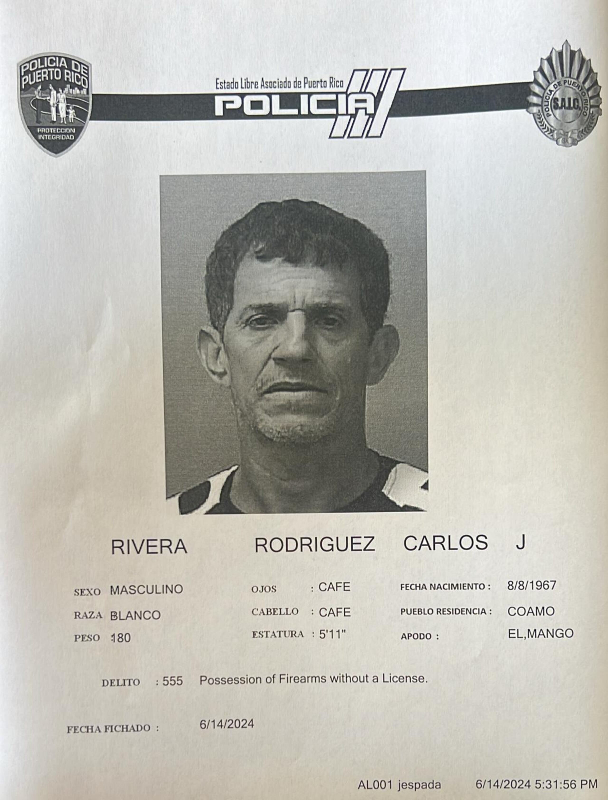 Carlos Juan Rivera Rodríguez.