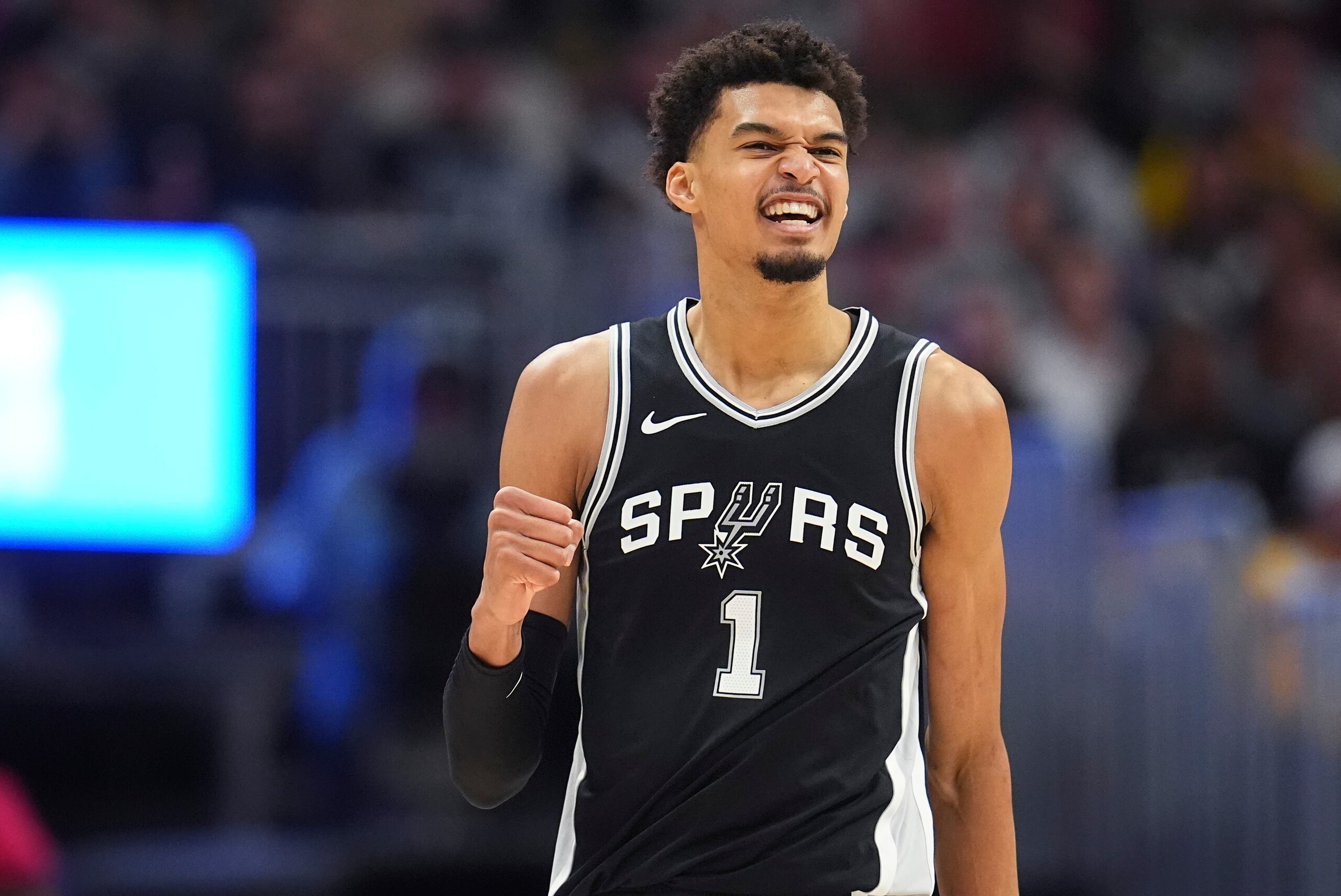 Victor Wembanyama, de los Spurs de San Antonio, durante un partido contra los Nuggets de Denver, el 3 de enero de 2025.