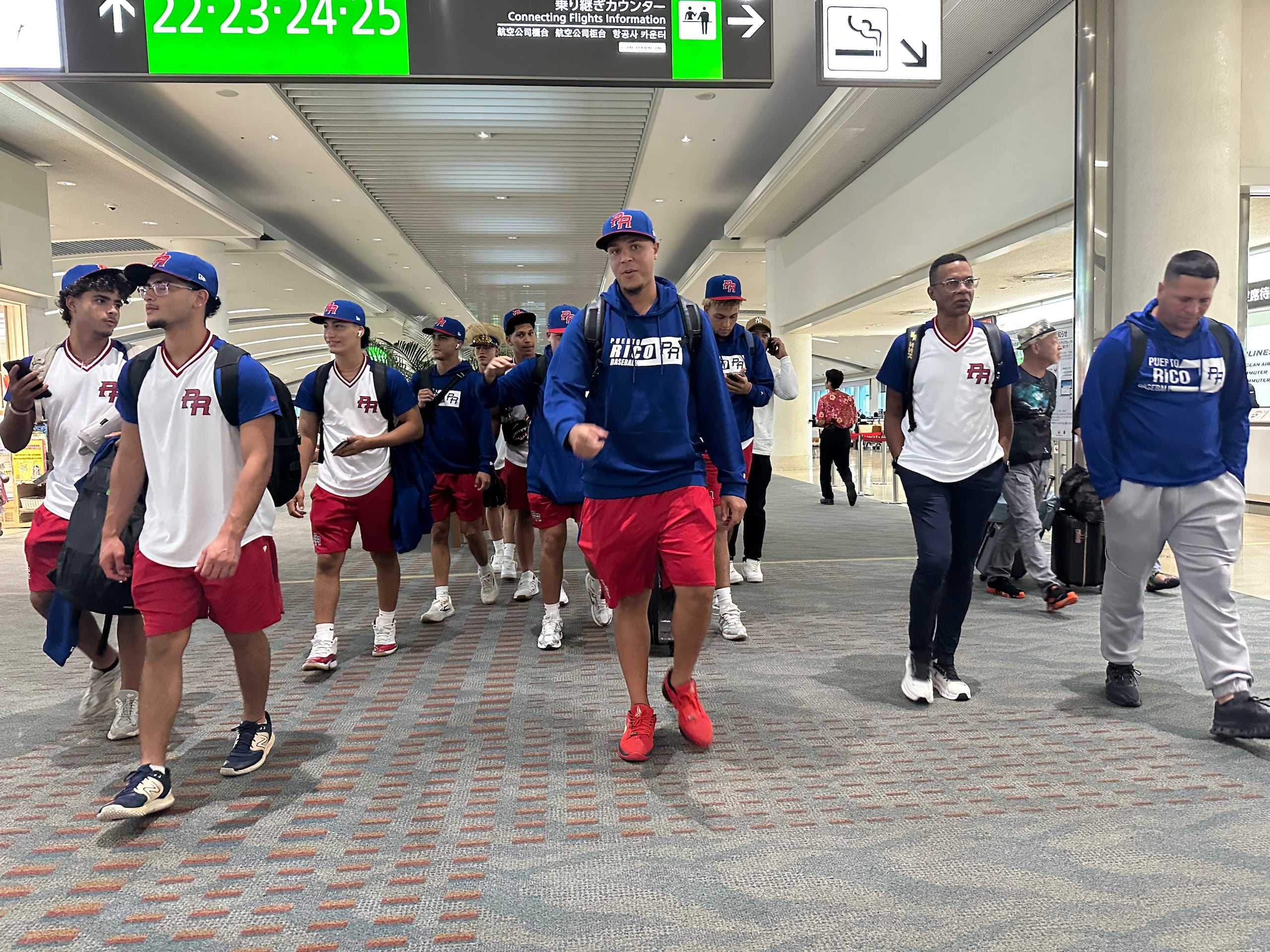 Equipo Nacional Sub-18 llegó a Okinawa, Japón.