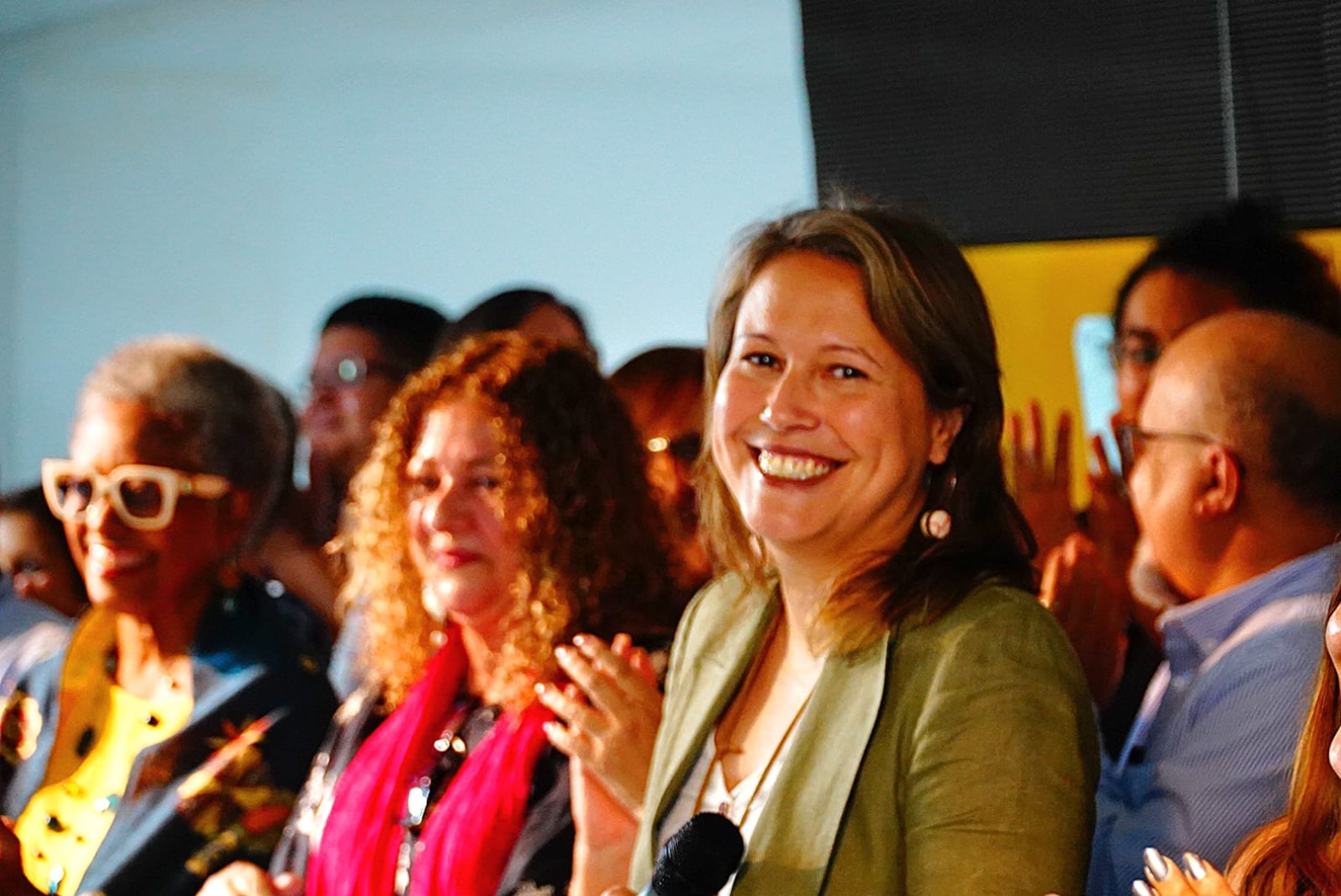 En primer plano Eva Prados Rodríguez, coordinadora general del MVC