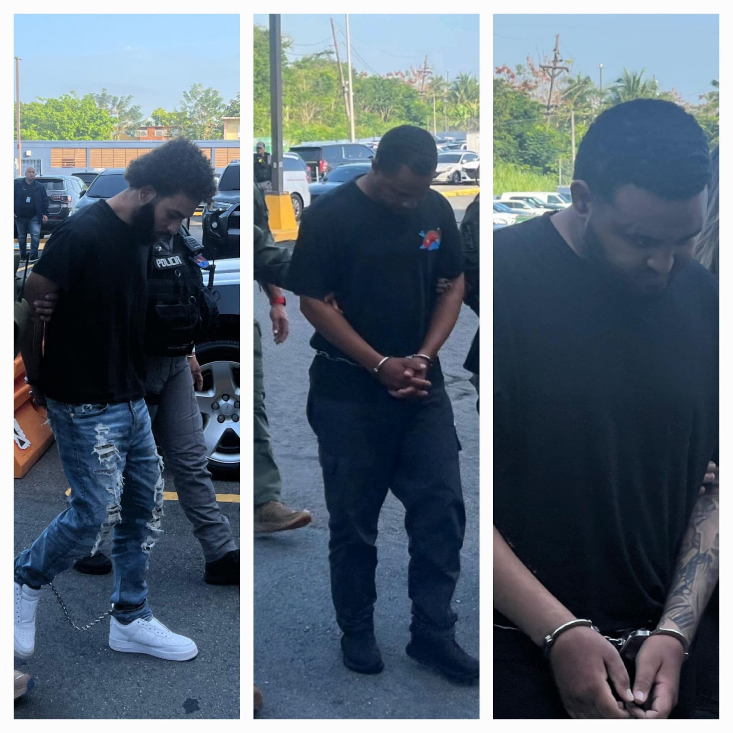 Los fugitivos Yanzie Vázquez González, Pablo J. Verdejo Suárez y Juan R. Concepción Mercado, presuntos miembros de Las FARC, fueron extraditados a la isla para enfrentar acusaciones por la masacre de Quintana.