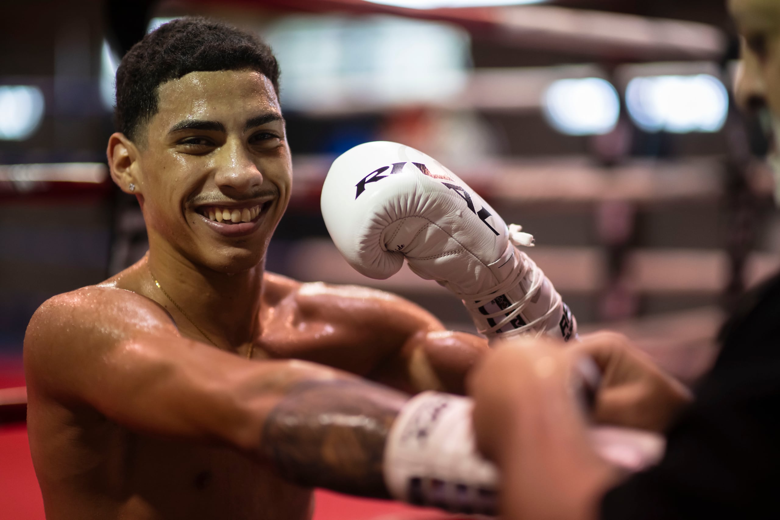 Juanmita López, llevado a cabo en el gimnasio de boxeo José "Cheo" Aponte, de Caguas.
Juanmita López, Boxeo