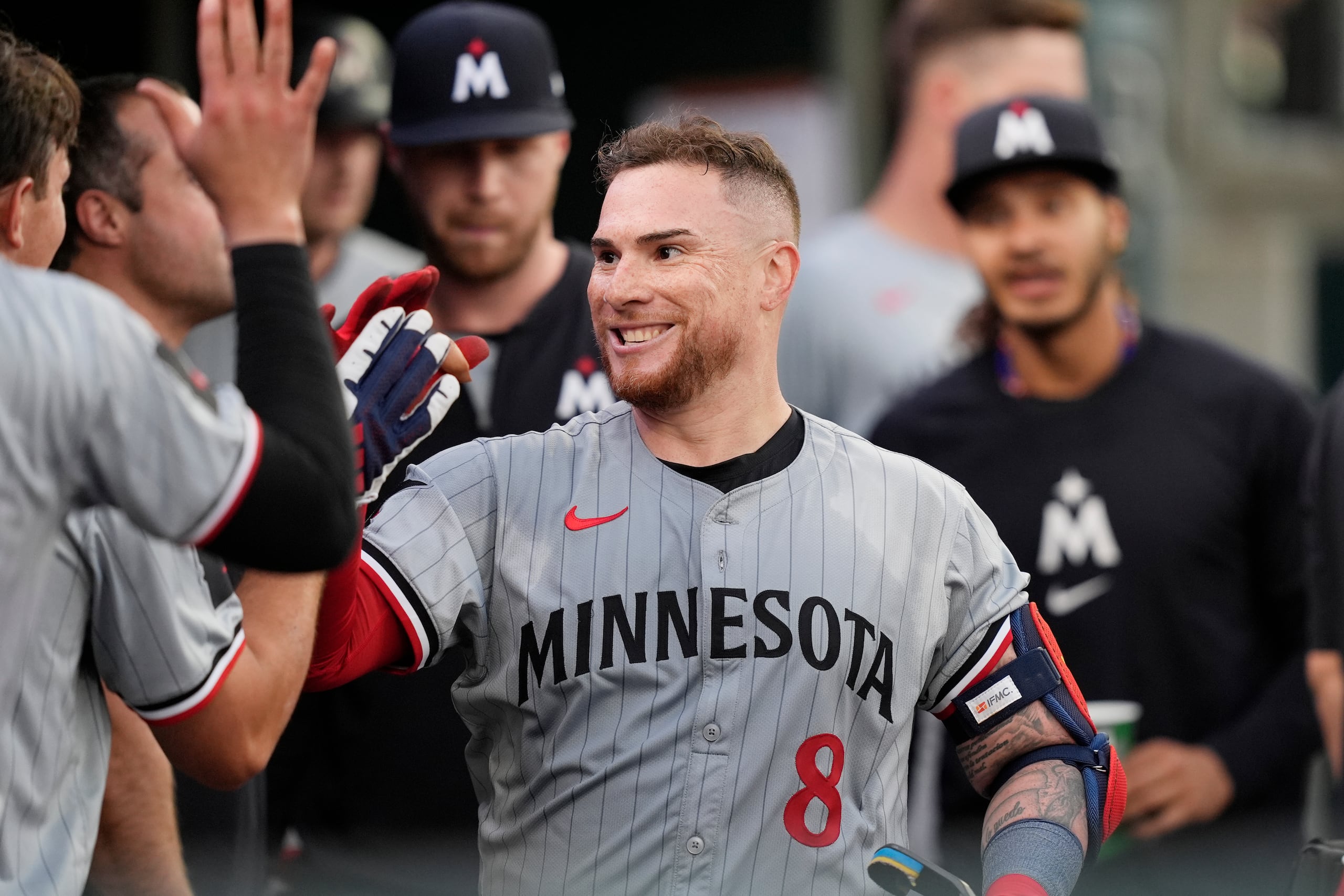 El receptor boricua Christian Vázquez, de los Twins de Minnesota.