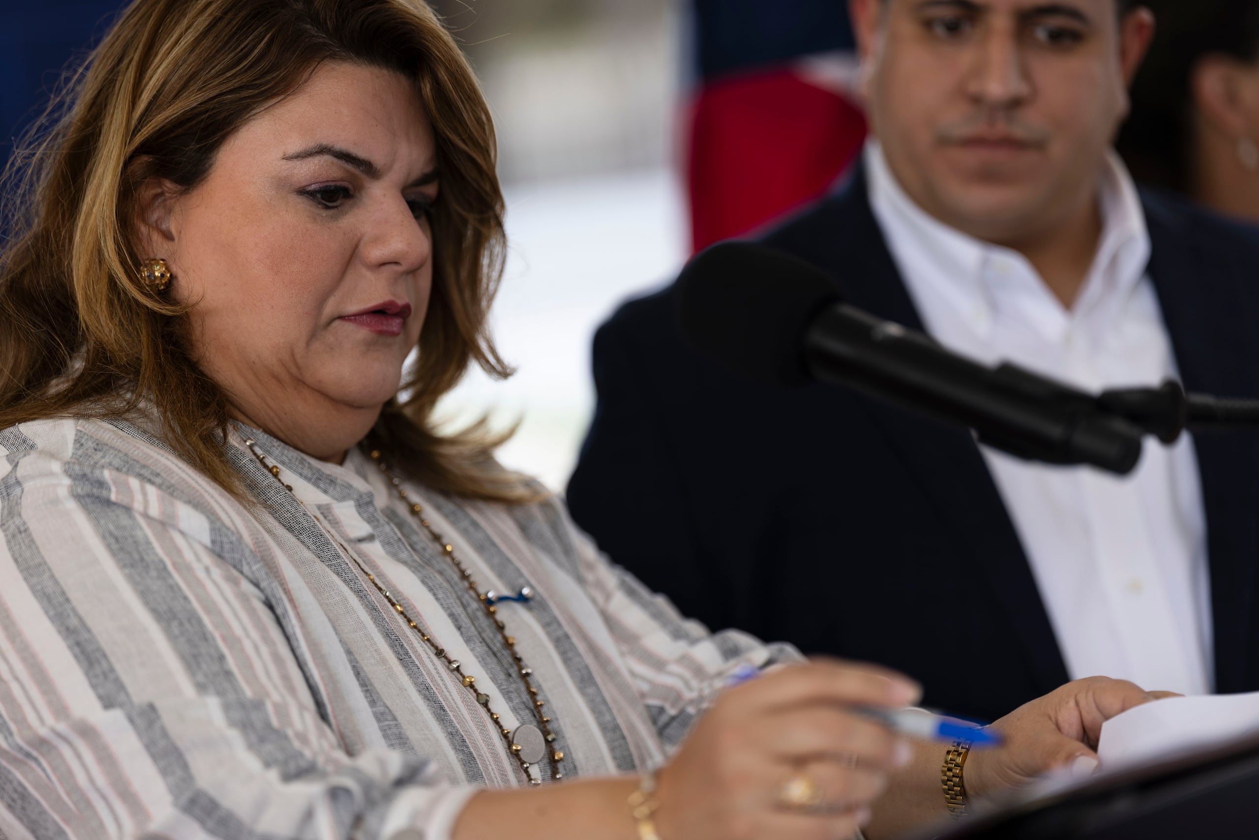 La gobernadora Jenniffer González hizo el anuncio.