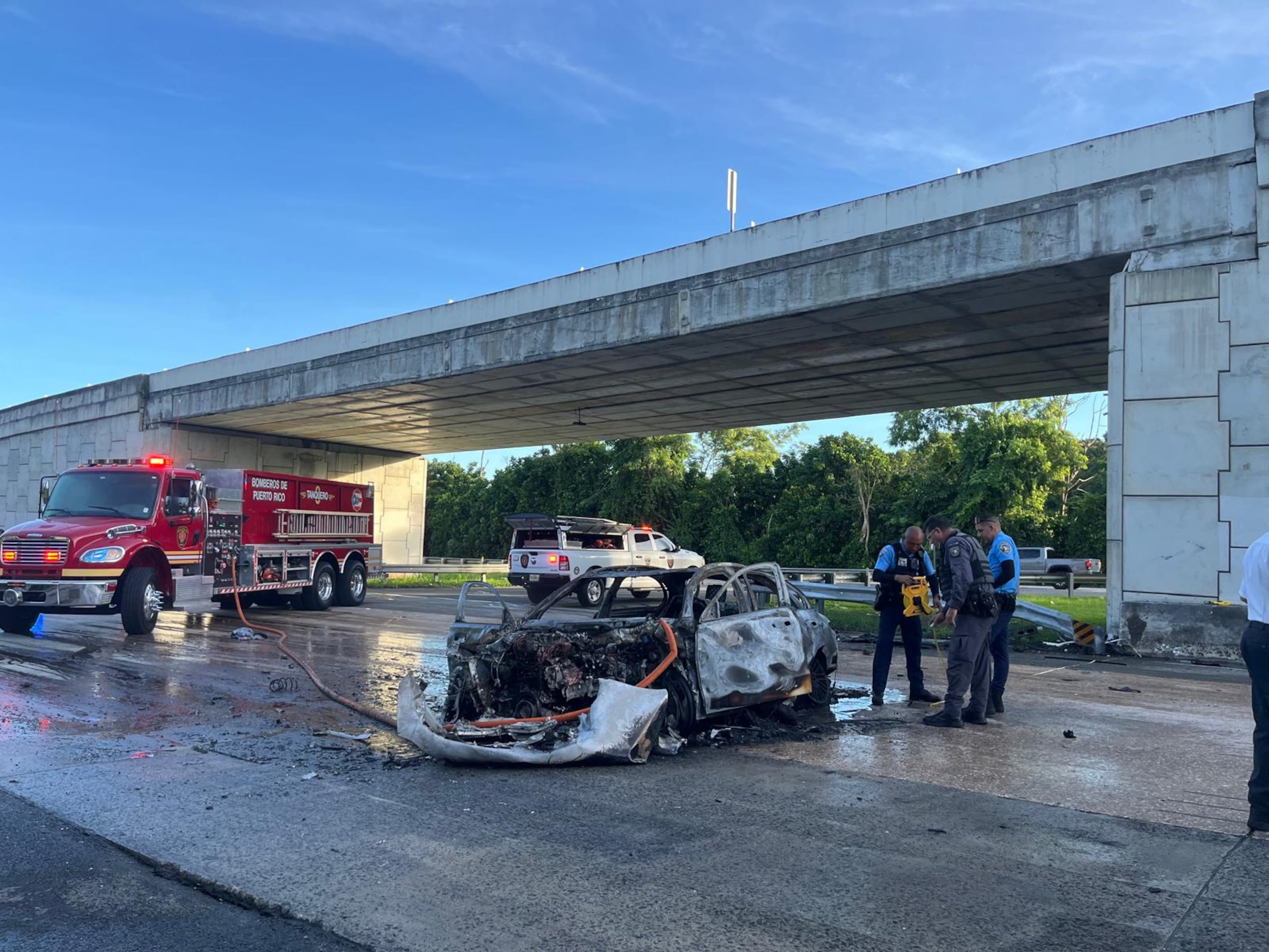 El accidente ocurrió en dirección de San Juan a Caguas.