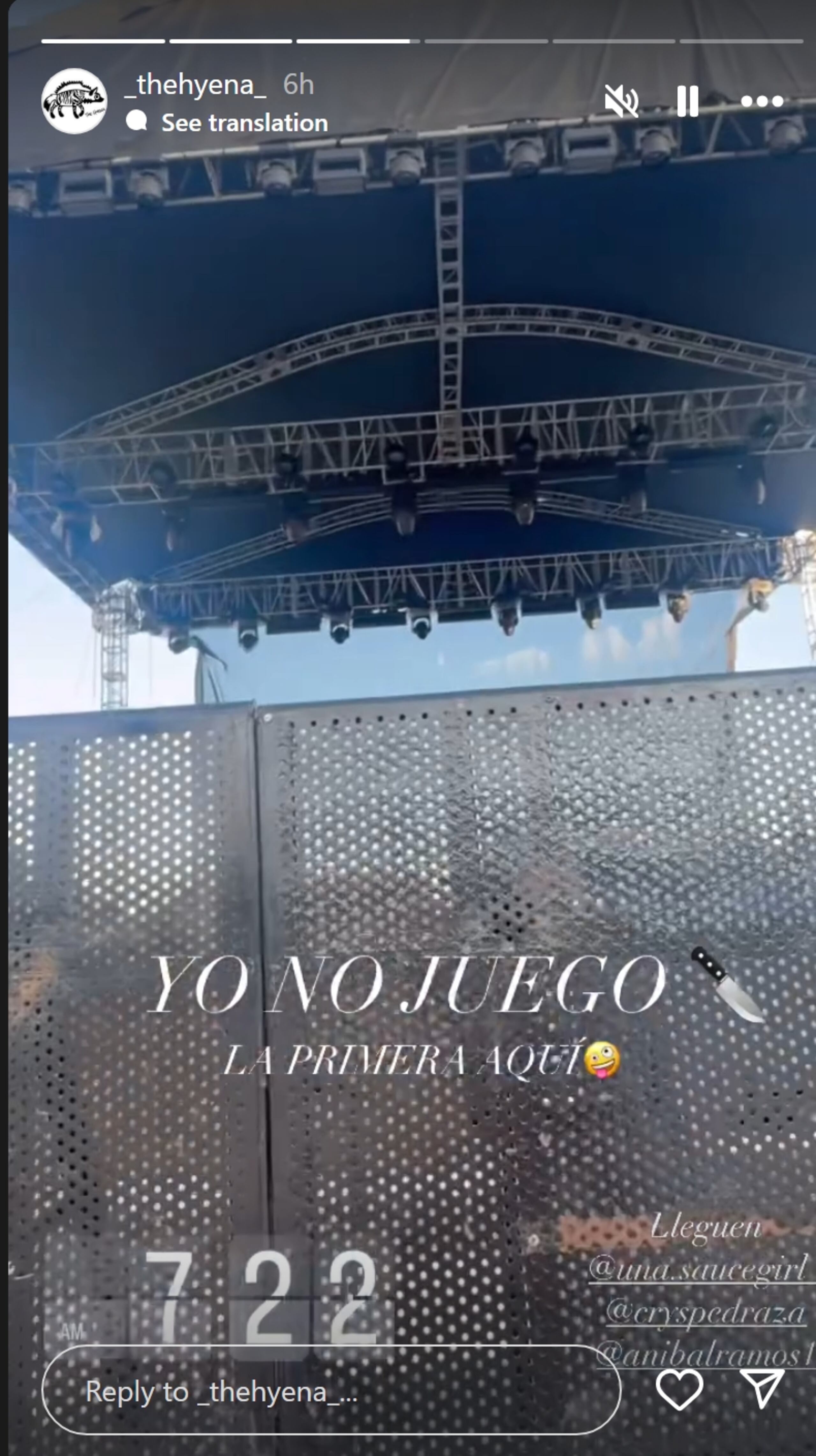 La fanática de Rauw Alejandro compartió que llegó al lugar del concierto desde las 7:00 de la mañana.