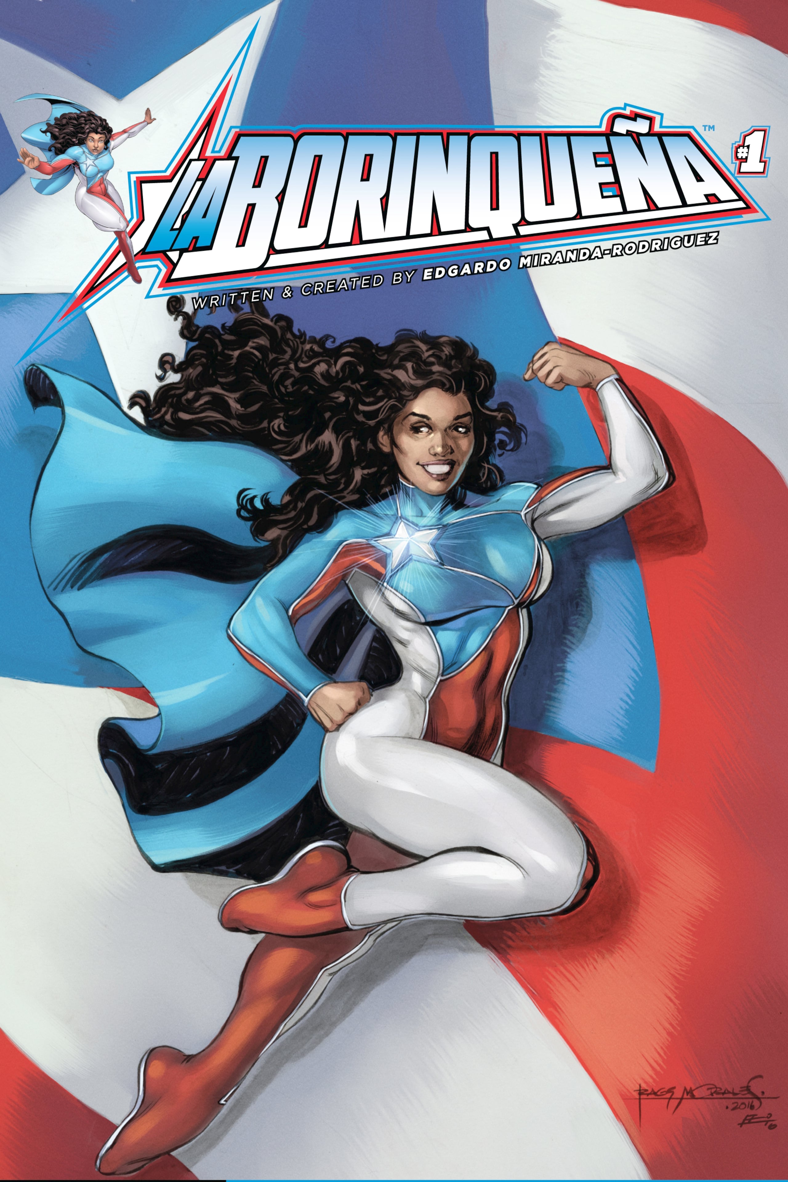 ‘La Borinqueña’ es una afropuertorriqueña de piel morena, cabello rizado que lucha contra los males que acechan a la isla,
