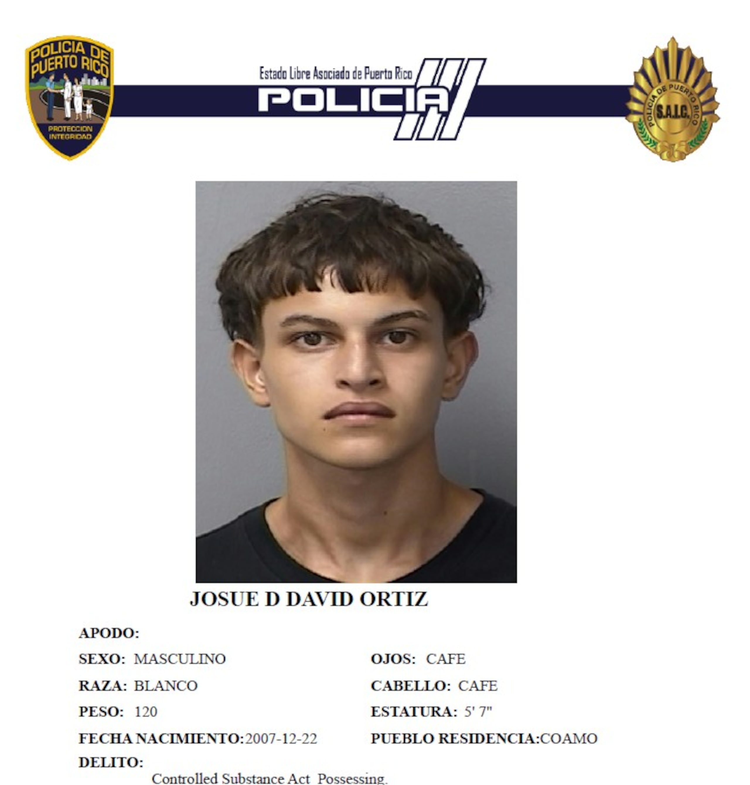 Josué David Ortiz.