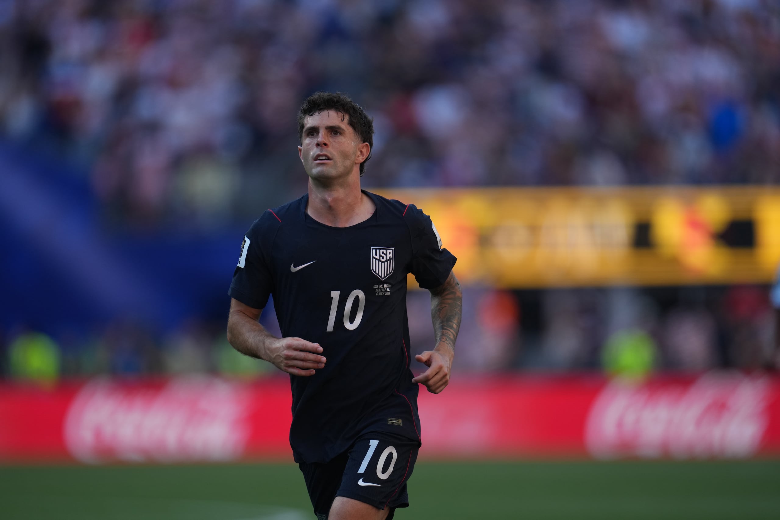 Christian Pulisic durante el Mundial con Estados Unidos.