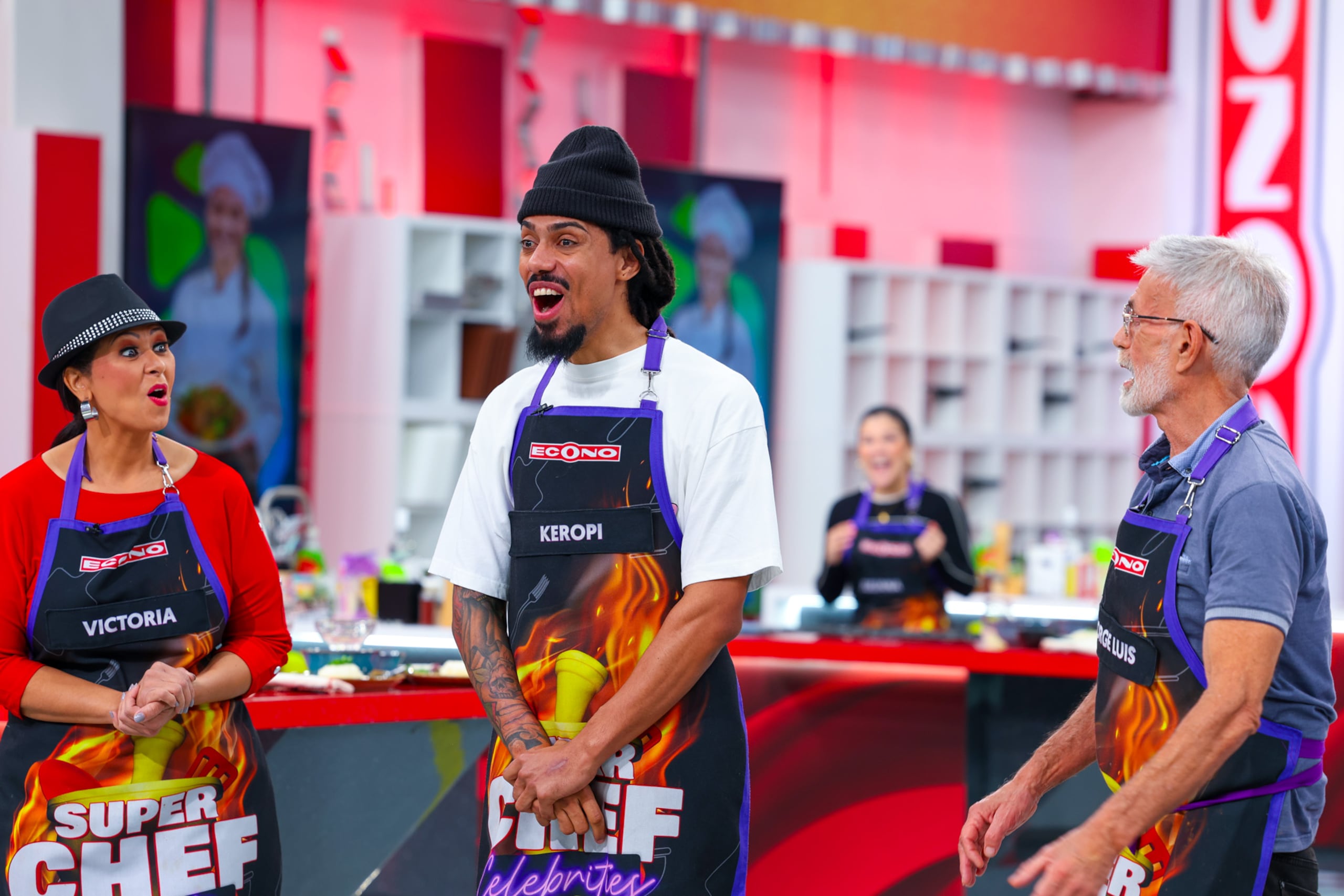 Keropi Sánchez se emocionó al ganar la "Espátula" de la noche.