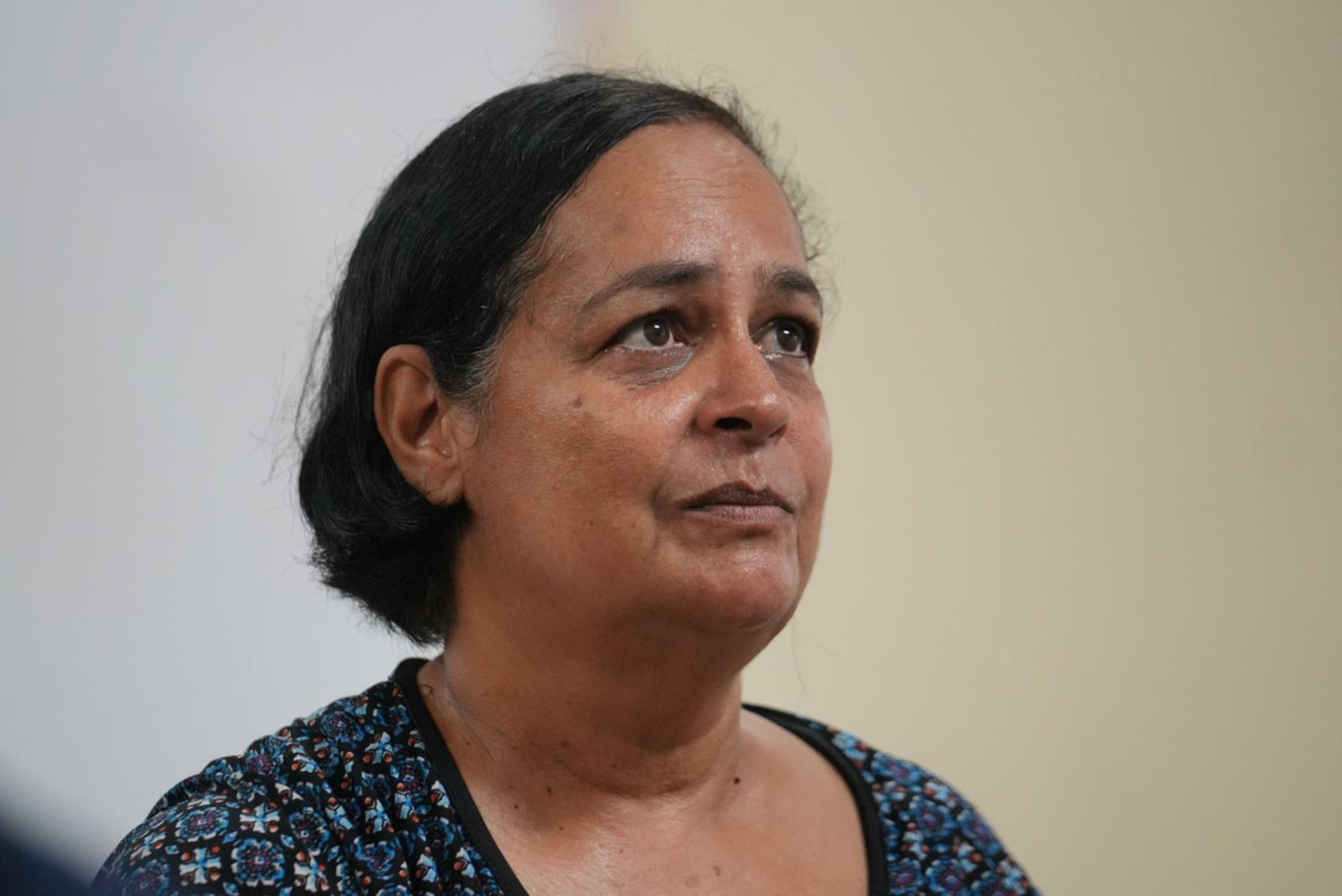 La rescatista Hilda Mieles